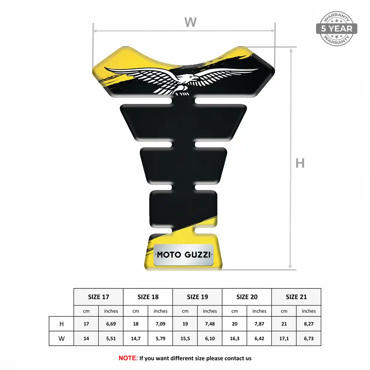 Moto Guzzi Tank Guard Pads Motorcycle Signature Grade