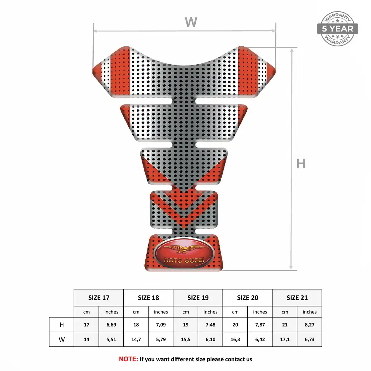 Moto Guzzi Tank Guard Pads Prime Quality