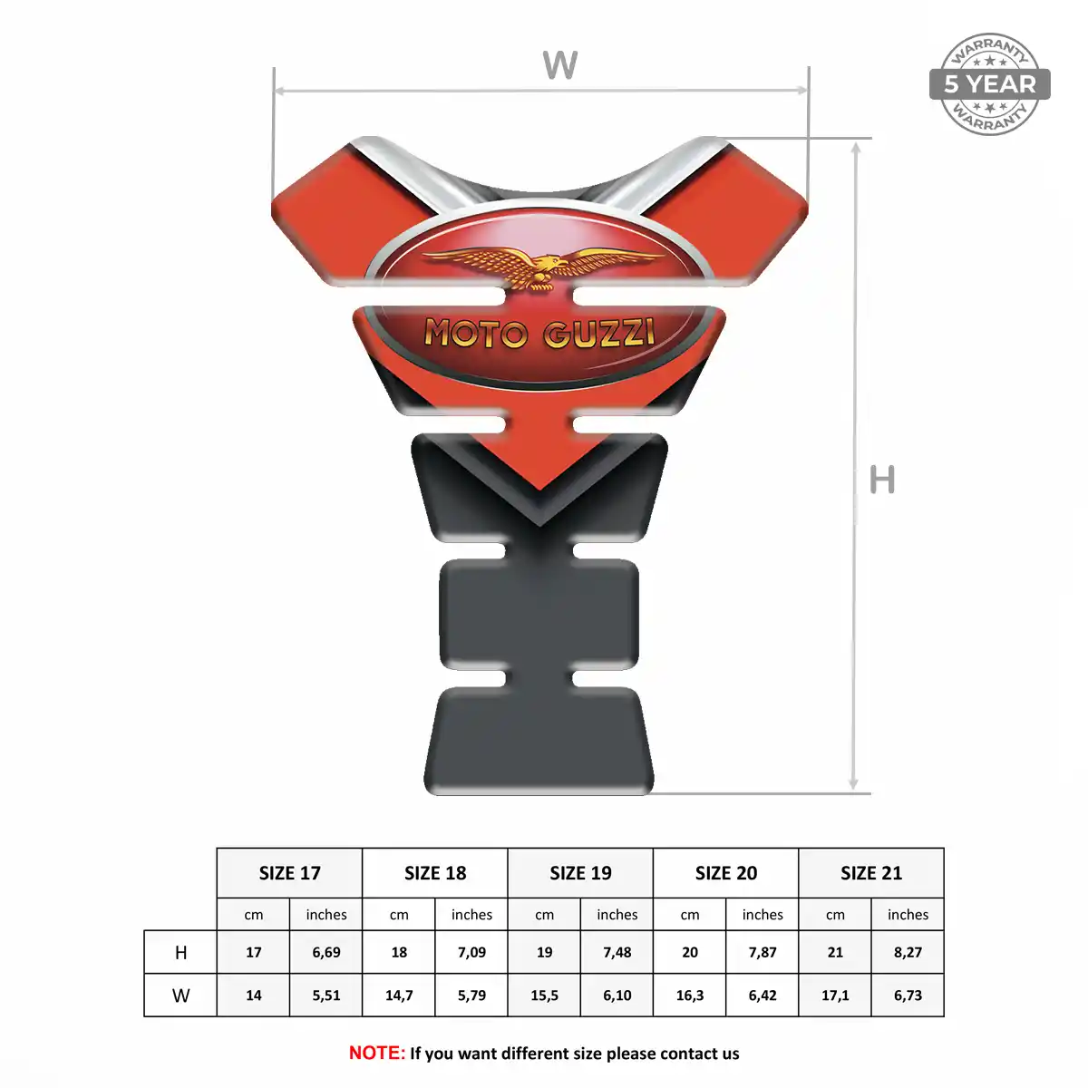 Moto Guzzi Tank Guard Prime Quality
