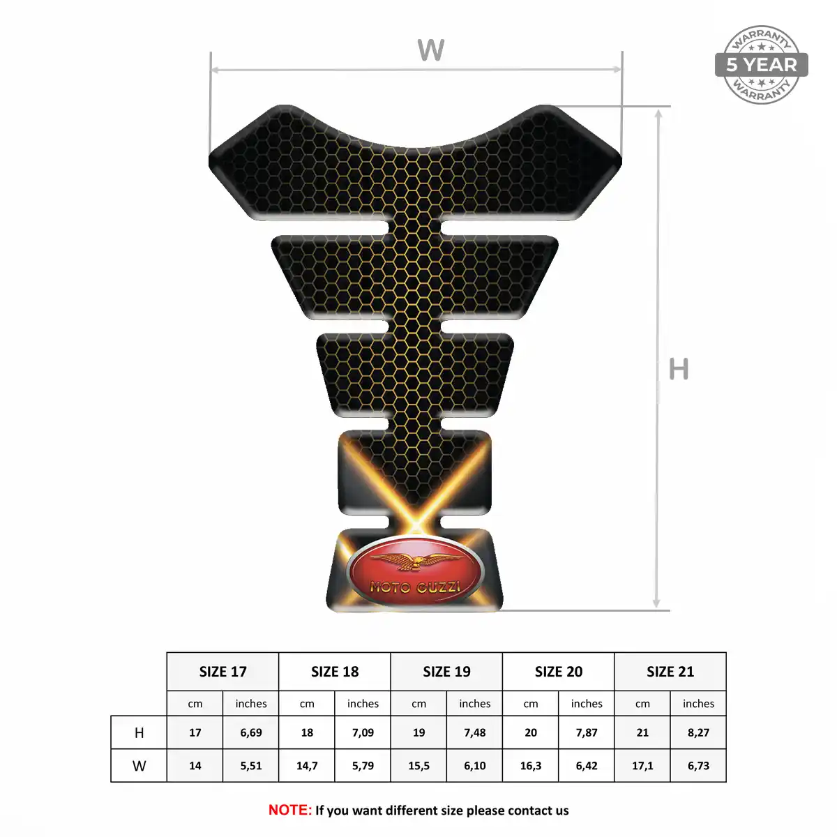 Moto Guzzi Tank Guard Protector Motorbike Refined Design