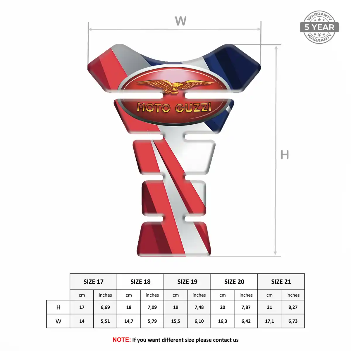 Moto Guzzi Tank Guard Protector Motorbike Superior Craft