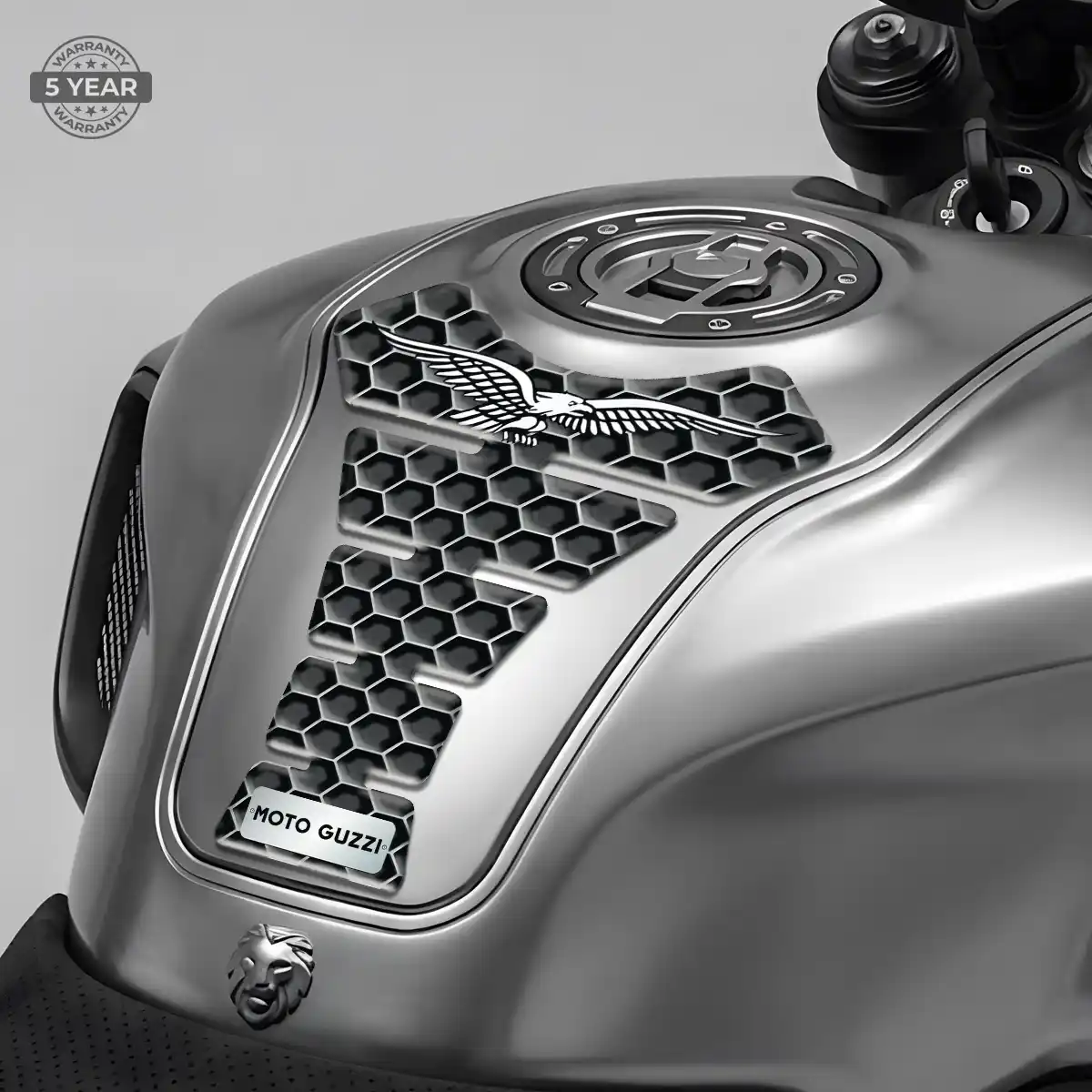Moto Guzzi Tank Guard Protector Motorcycle Elite Finish