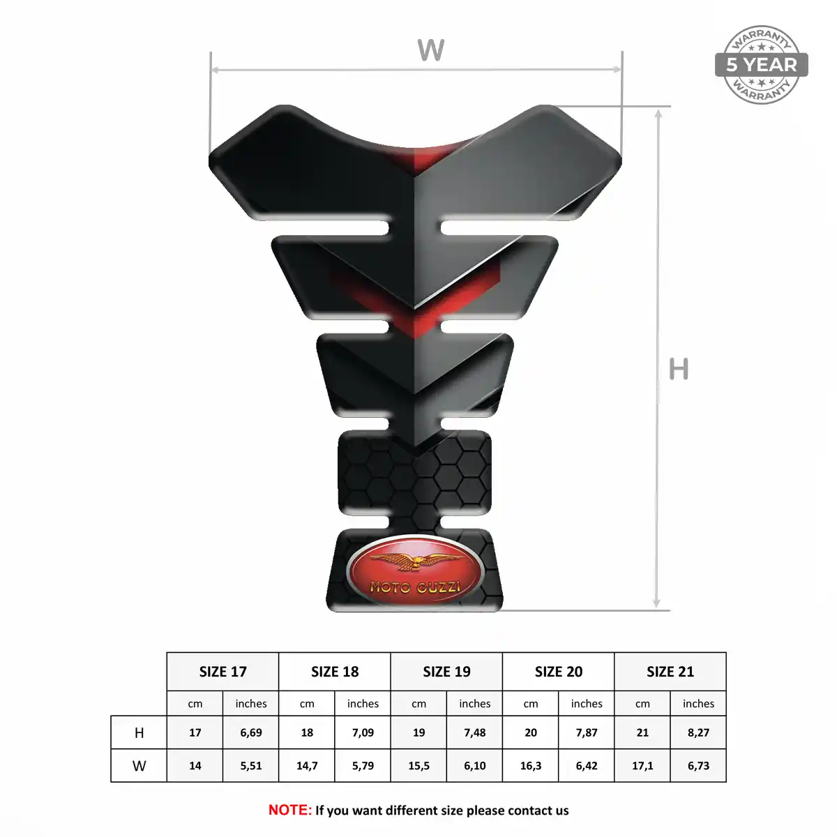 Moto Guzzi Tank Guard Protector Refined Design