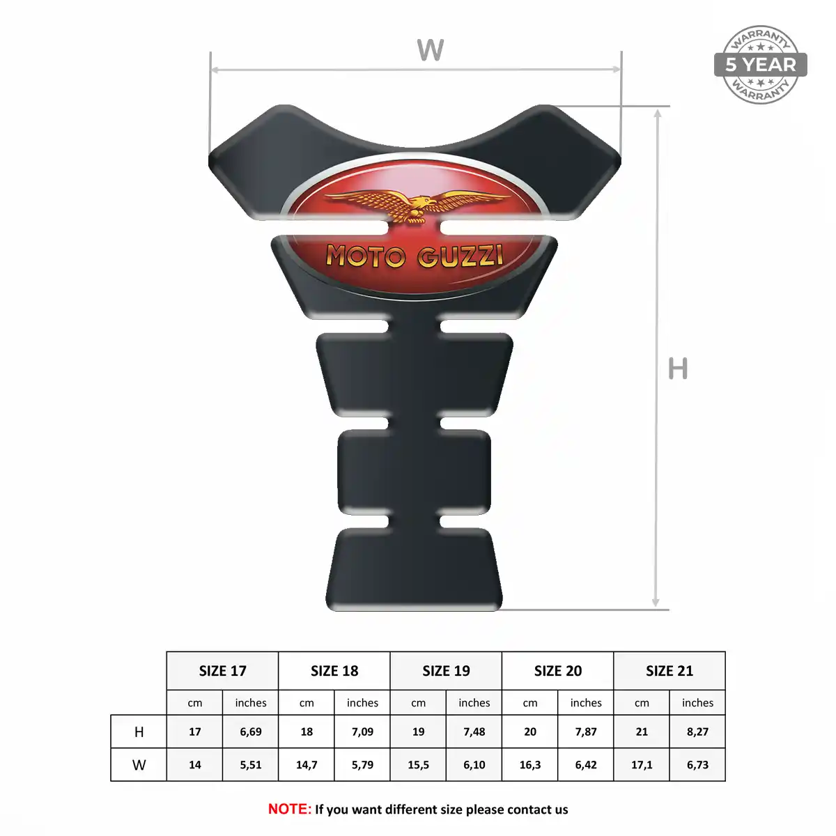 Moto Guzzi Tank Guard Protector Signature Grade