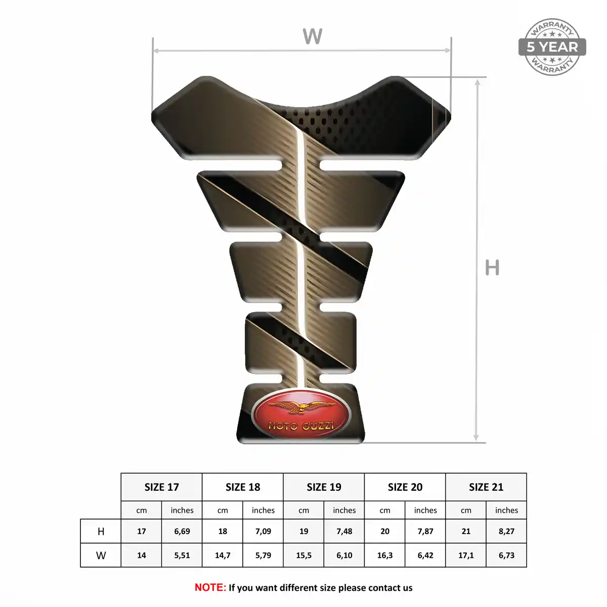 Moto Guzzi Tank Guard Signature Grade