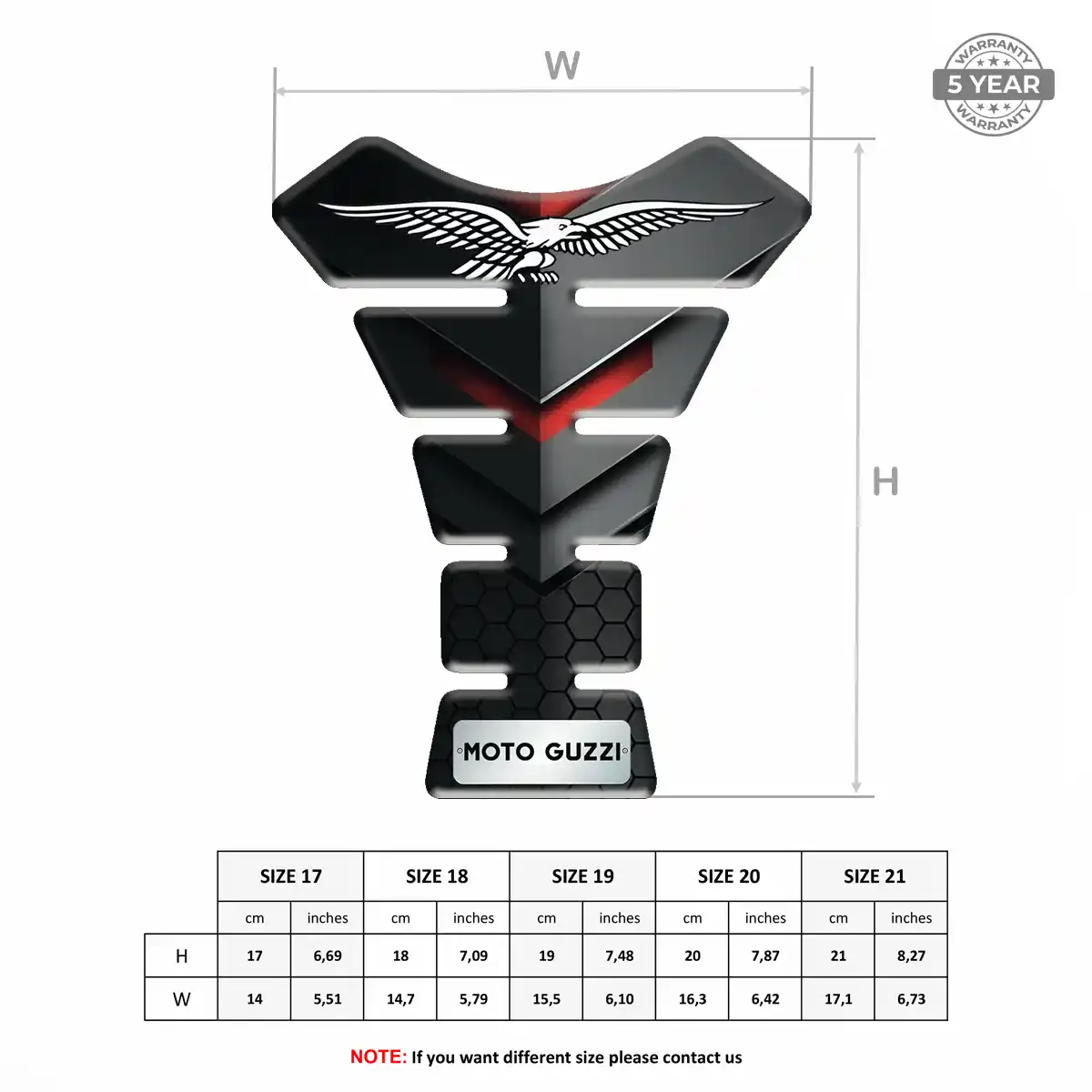 Moto Guzzi Tank Guards Motorbike Signature Grade