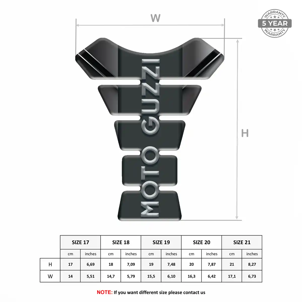 Moto Guzzi Tank Pad Guard Motorcycle Refined Design