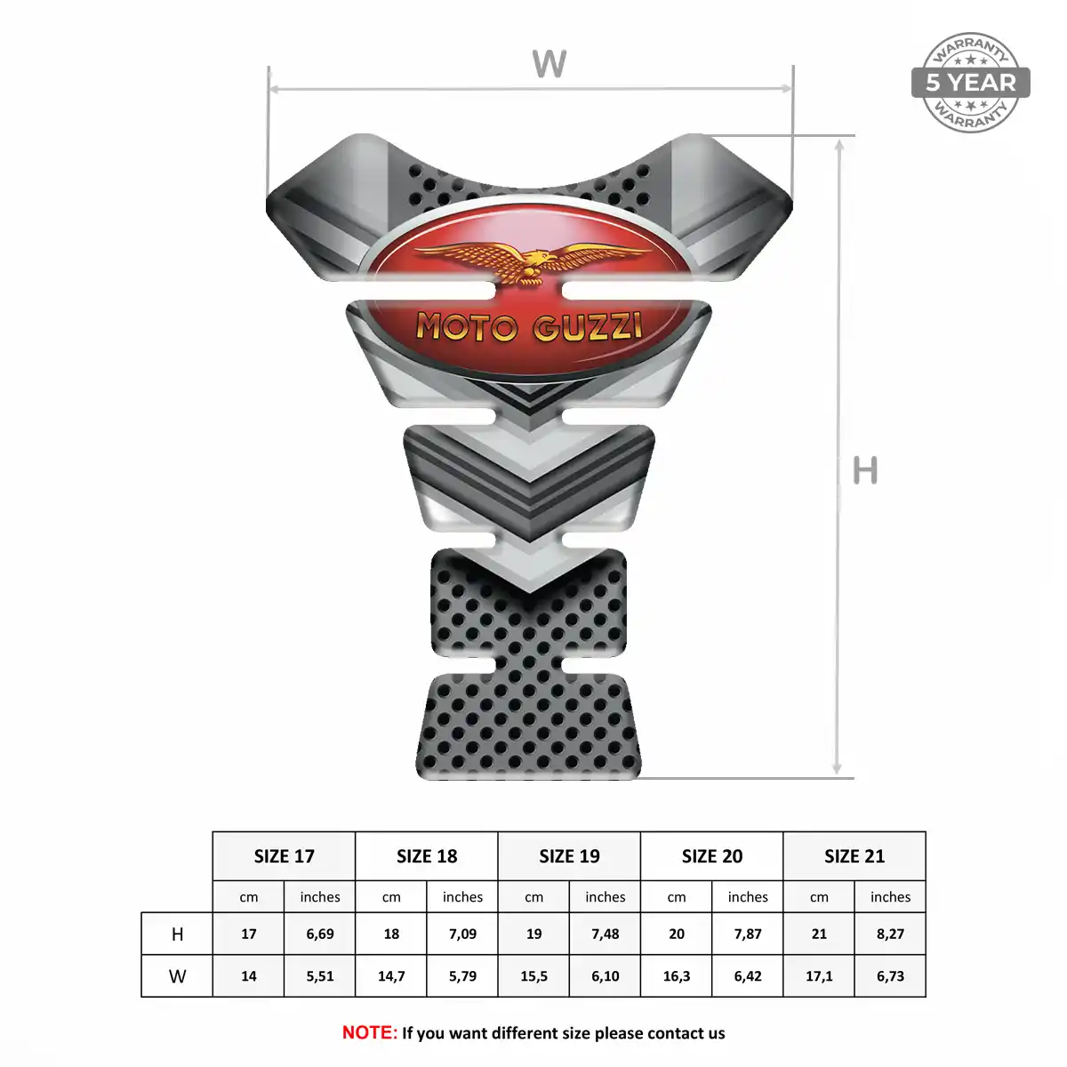 Moto Guzzi Tank Pad Guard Superior Craft