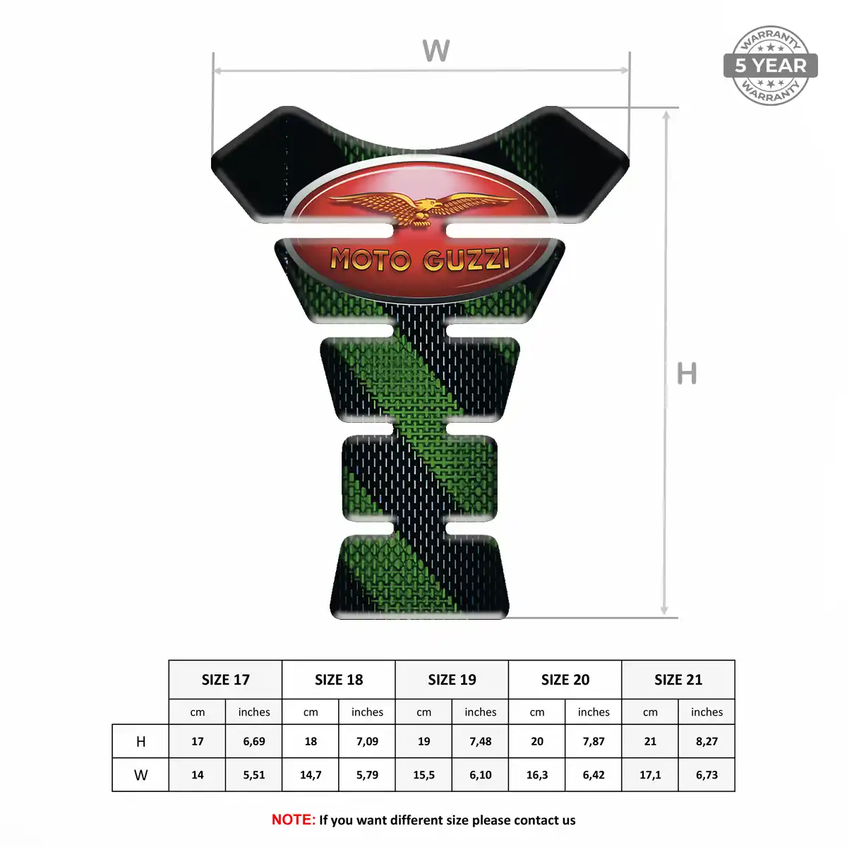 Moto Guzzi Tank Pad Motorbike Refined Design