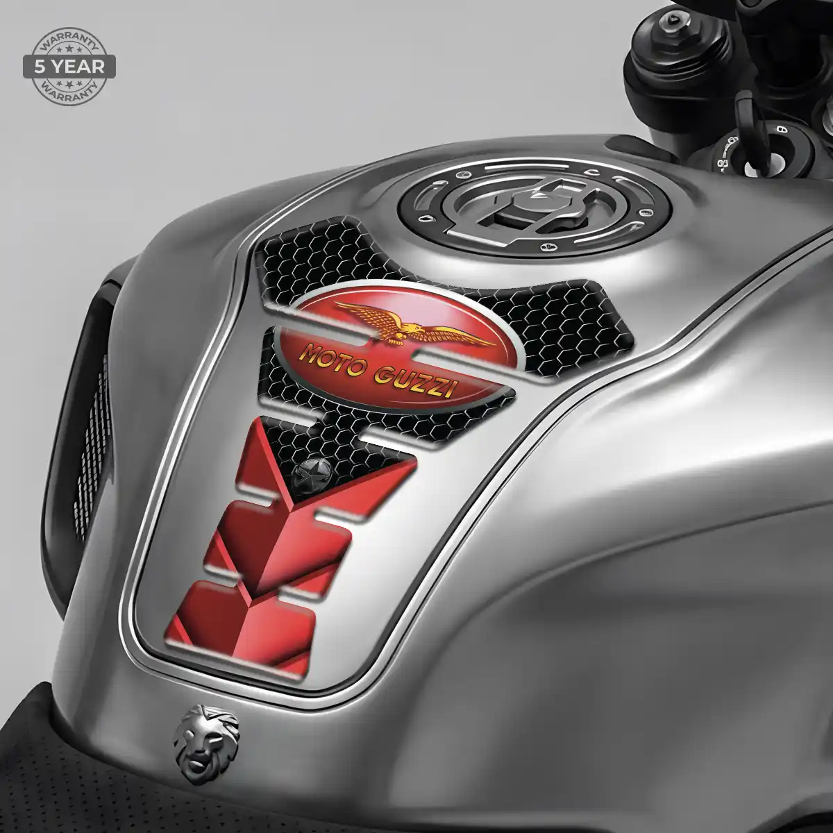 Moto Guzzi Tank Pad Motorcycle Refined Design