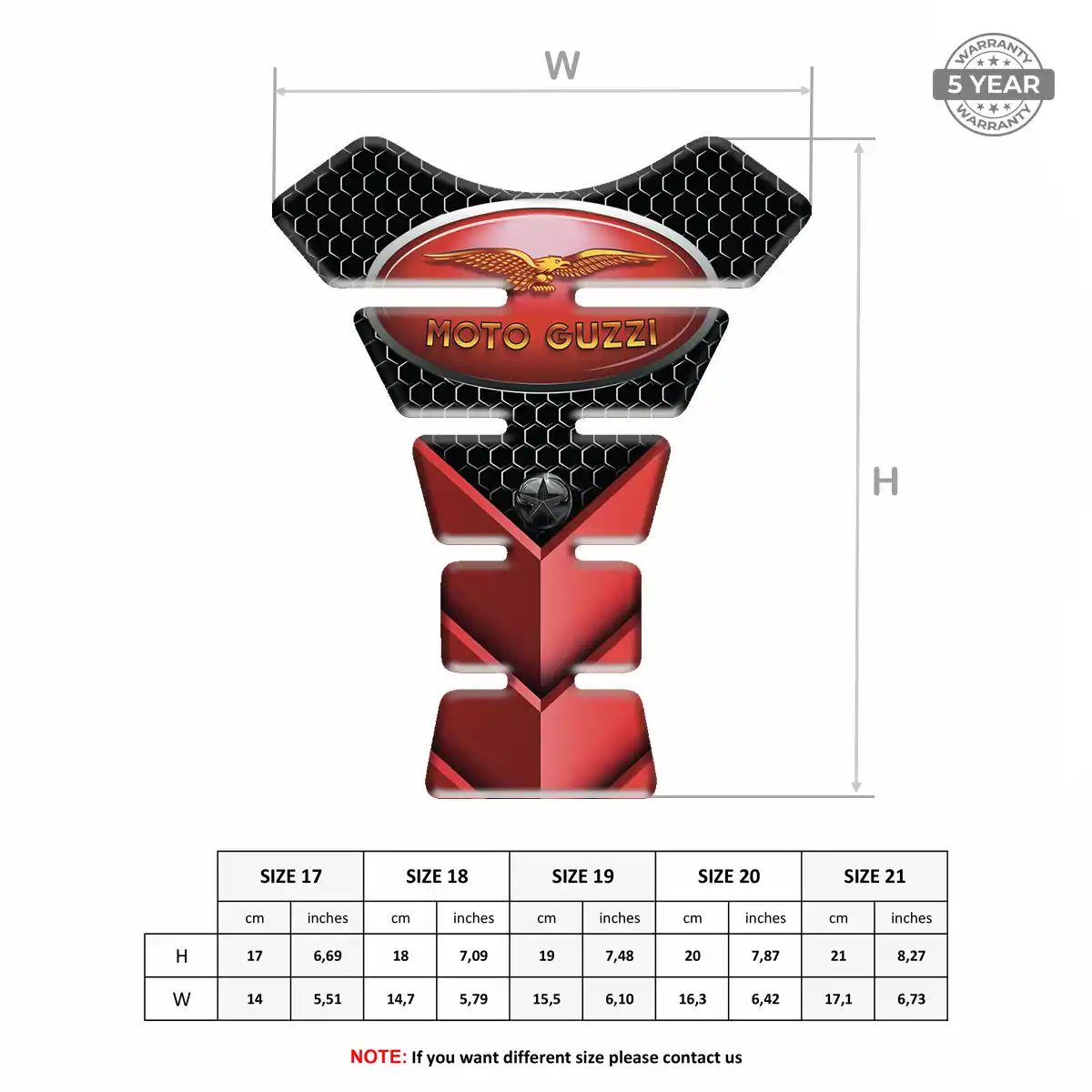 Moto Guzzi Tank Pad Motorcycle Refined Design