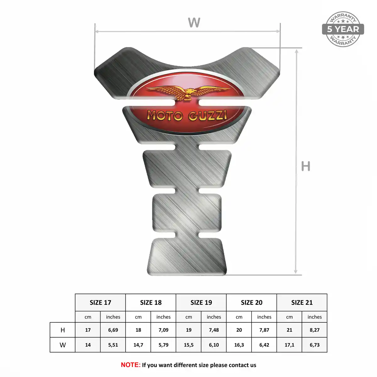 Moto Guzzi Tank Pad Protector Prime Quality