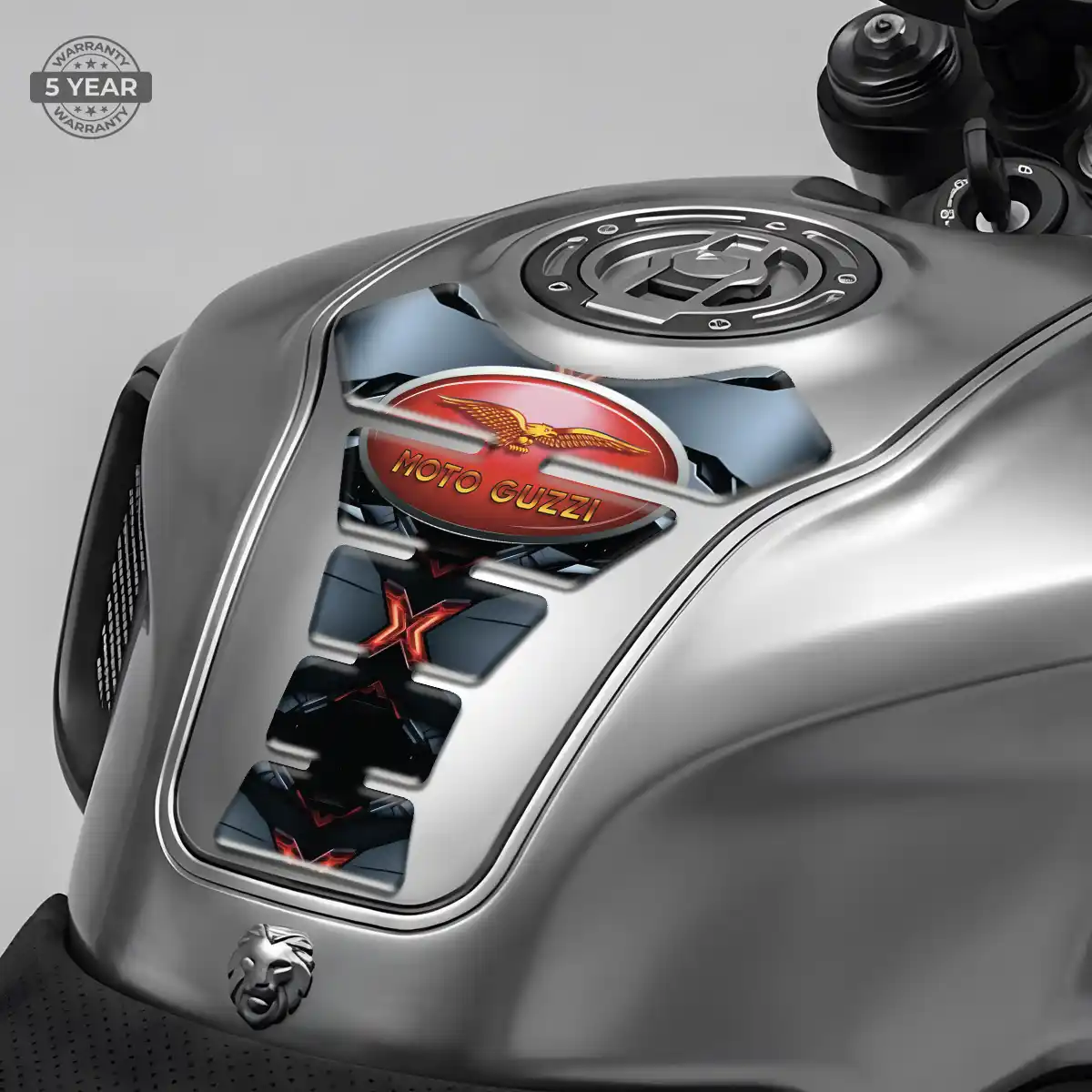 Moto Guzzi Tank Pad Protector Refined Design
