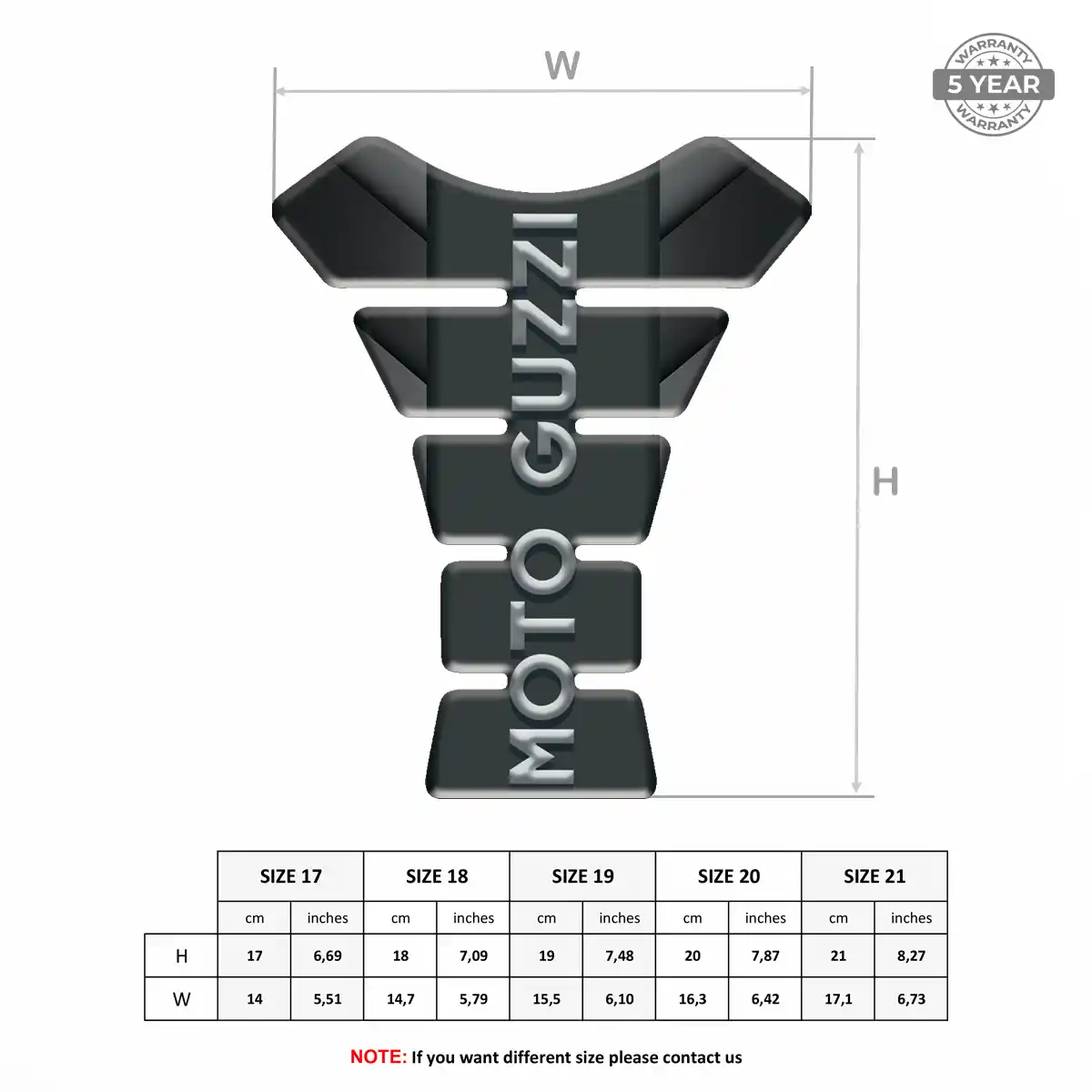 Moto Guzzi Tank Pad Protector Signature Grade