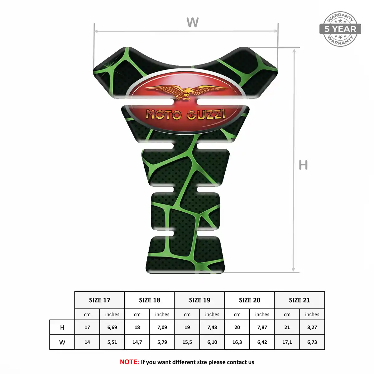 Moto Guzzi Tank Pad Signature Grade