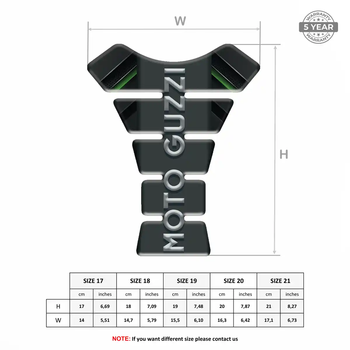 Moto Guzzi Tank Pad Sleek Style