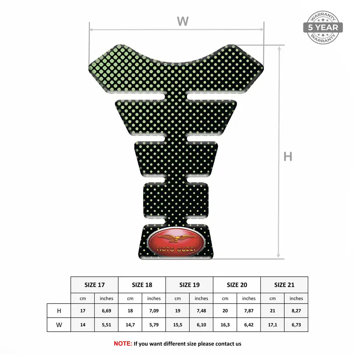 Moto Guzzi Tank Pad Superior Craft