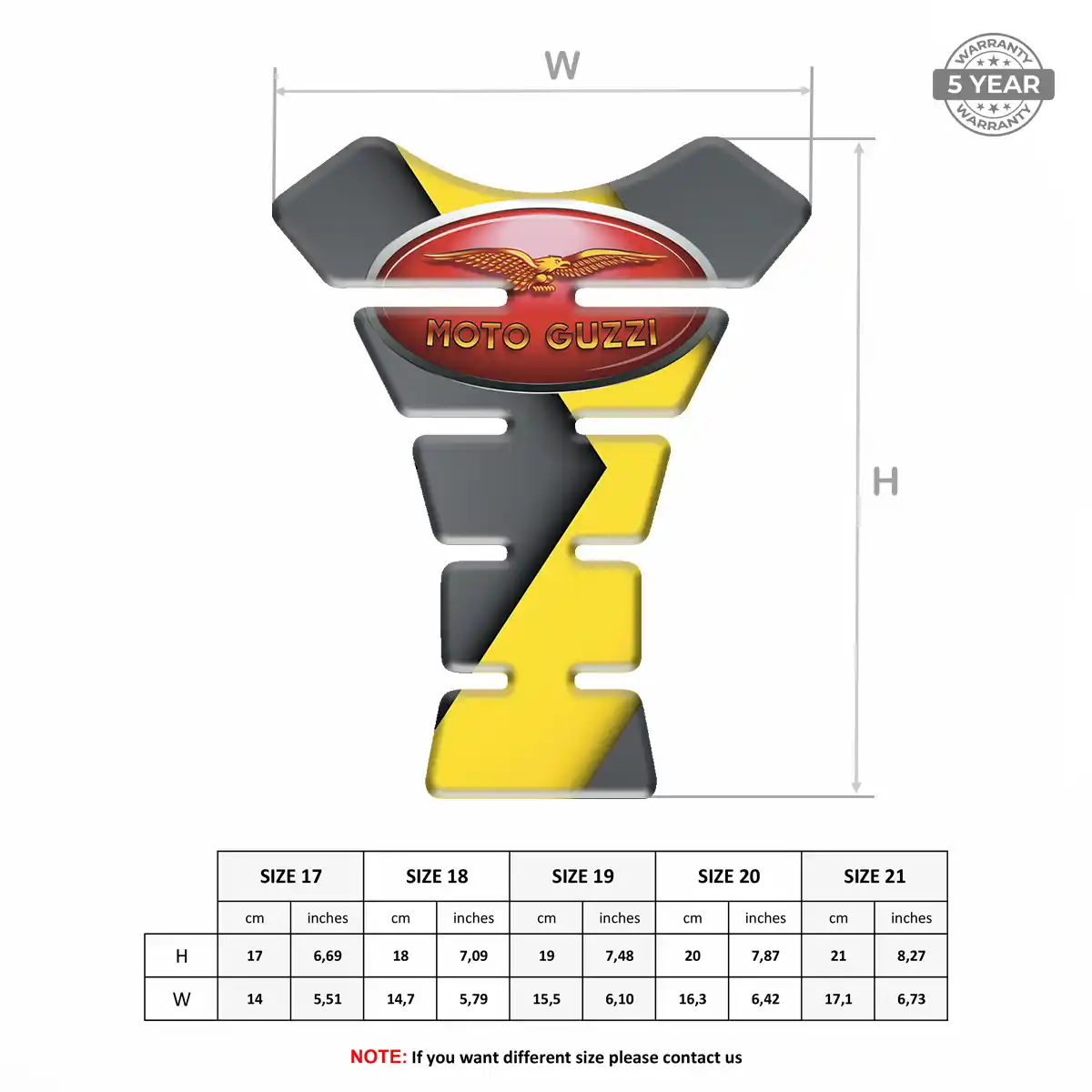Moto Guzzi Tank Pads Fuse Motorbike Prime Quality