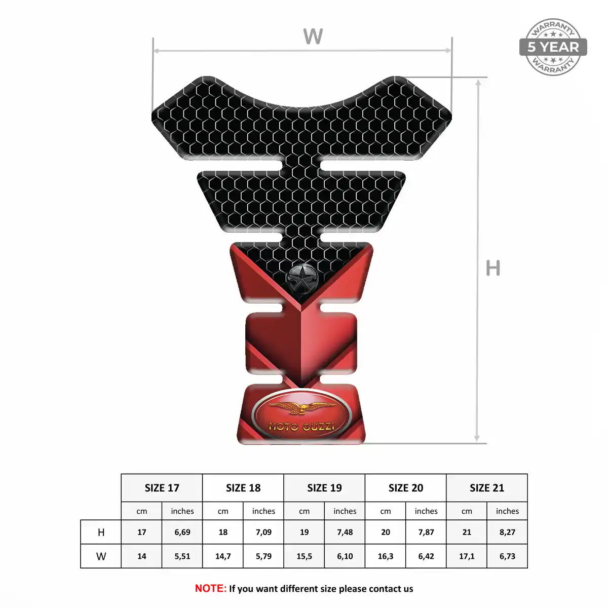Moto Guzzi Tank Pads Fuse Motorbike Refined Design