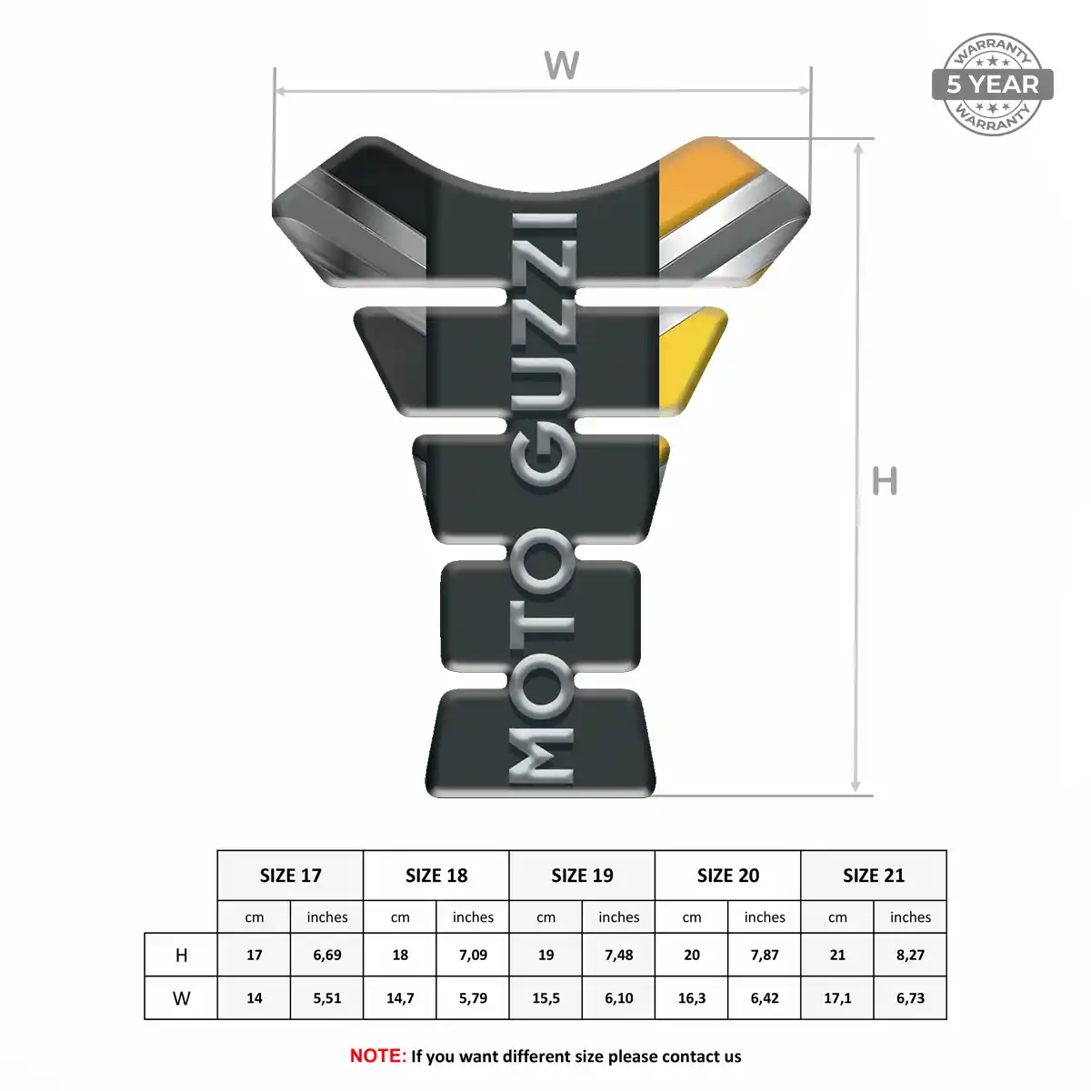Moto Guzzi Tank Pads Fuse Motorbike Sleek Style