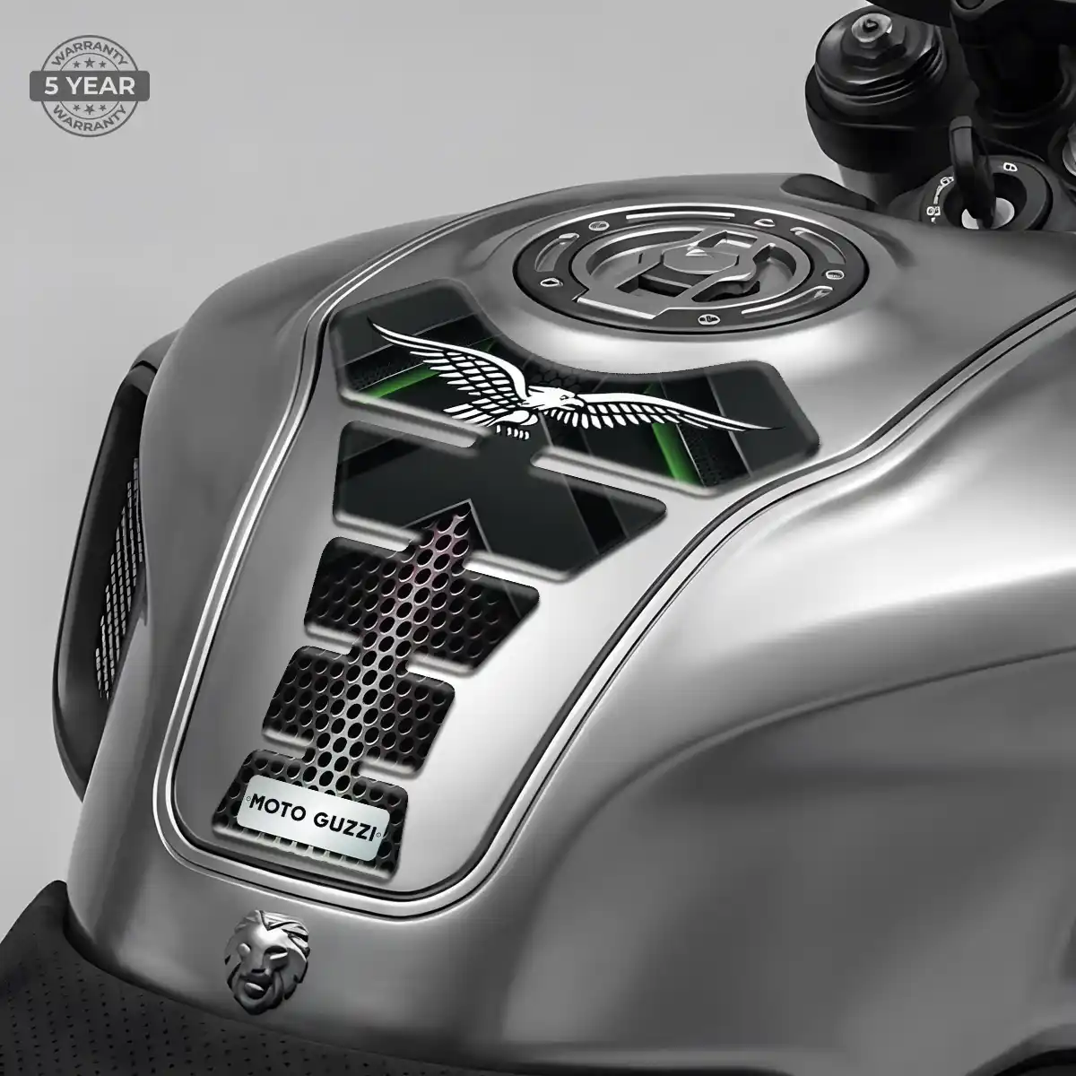 Moto Guzzi Tank Pads Fuse Motorcycle Refined Design