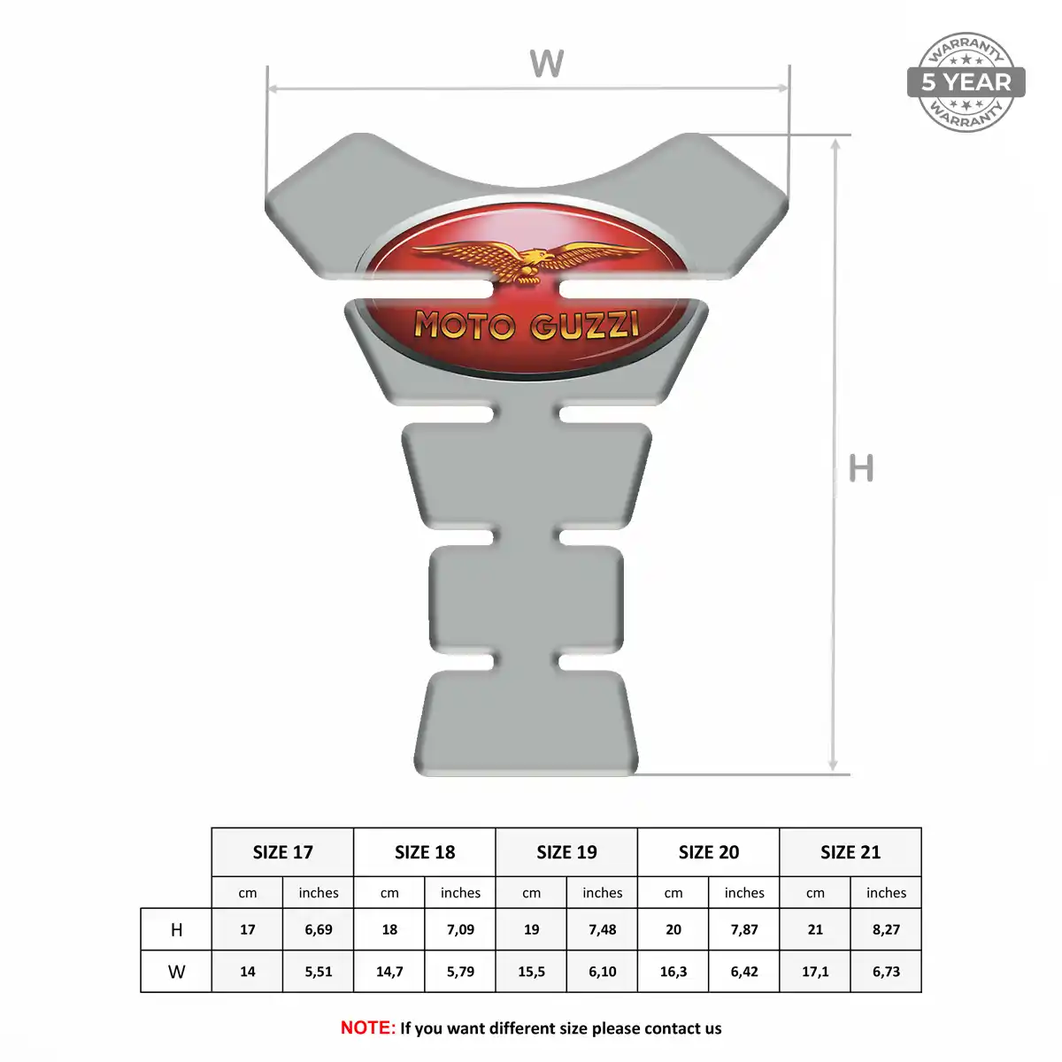 Moto Guzzi Tank Pads Fuse Refined Design