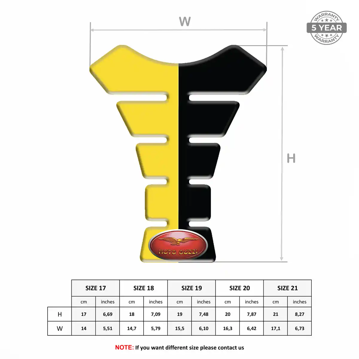 Moto Guzzi Tank Pads Fuse Signature Grade