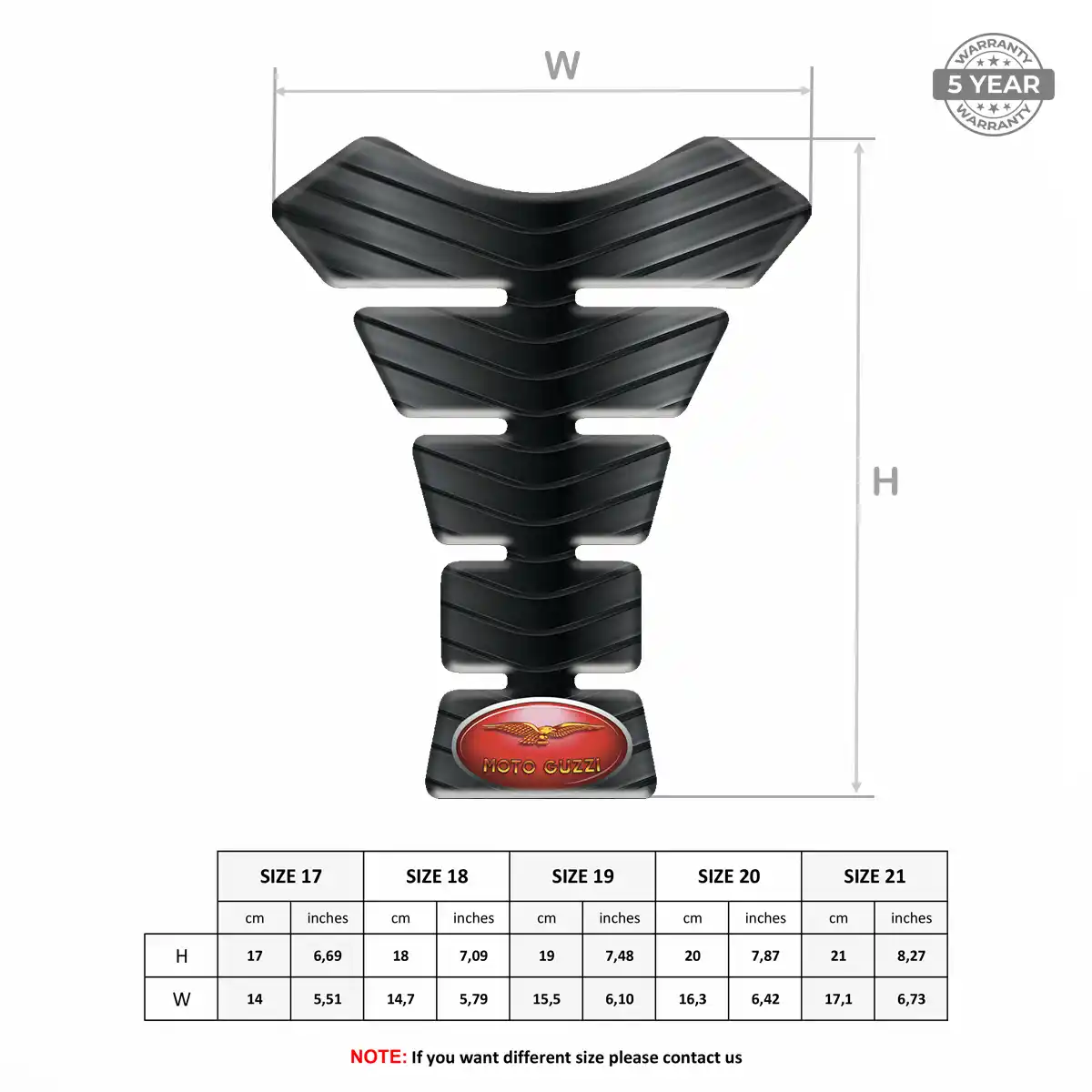 Moto Guzzi Tank Pads Guards Motorbike Refined Design