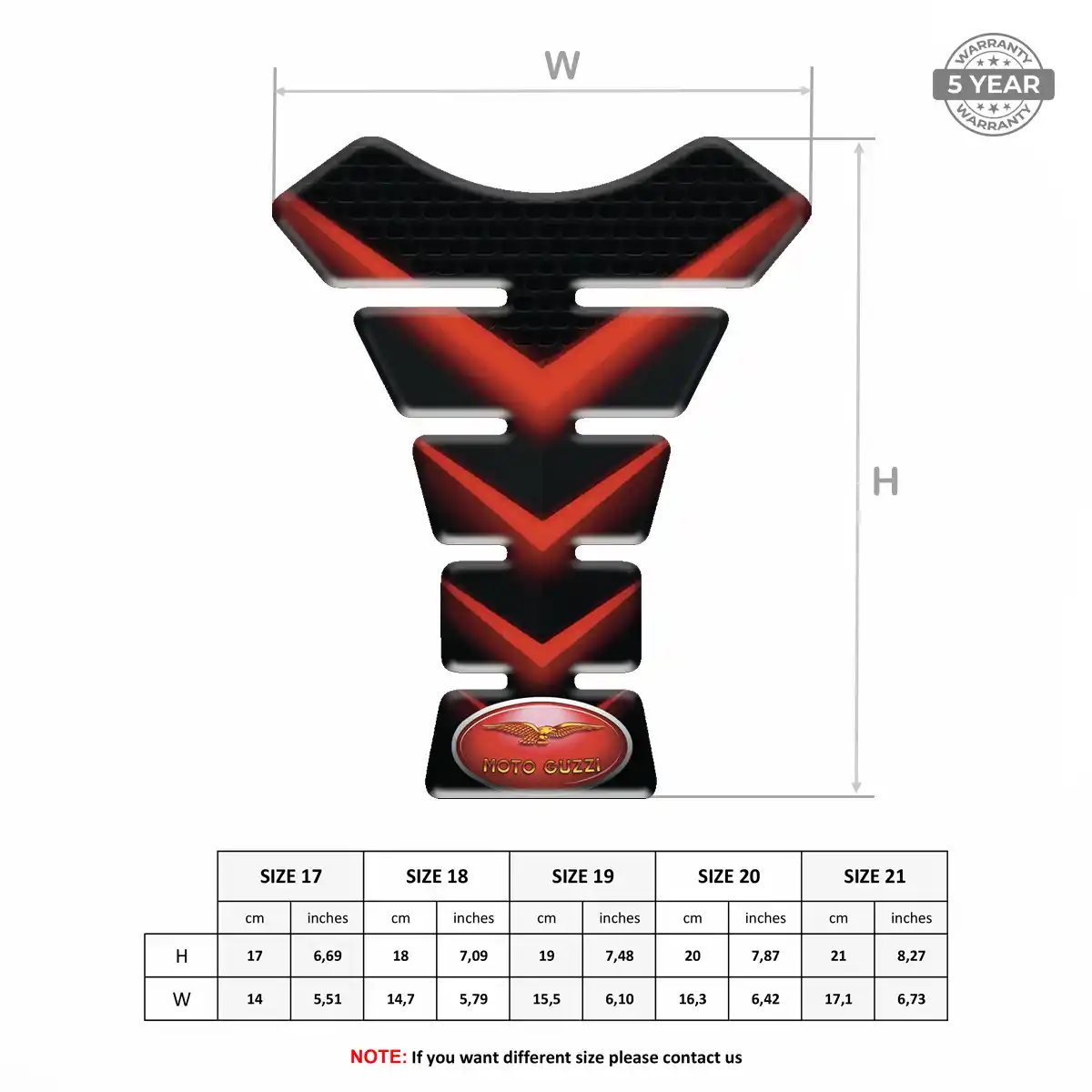 Moto Guzzi Tank Pads Guards Motorcycle Sleek Style