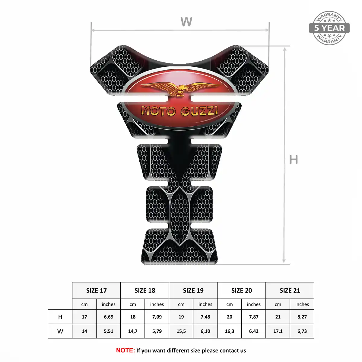 Moto Guzzi Tank Pads Guards Prime Quality
