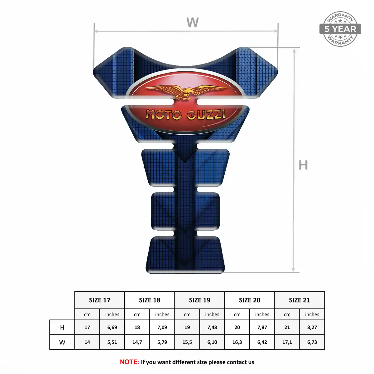 Moto Guzzi Tank Pads Motorbike Prime Quality