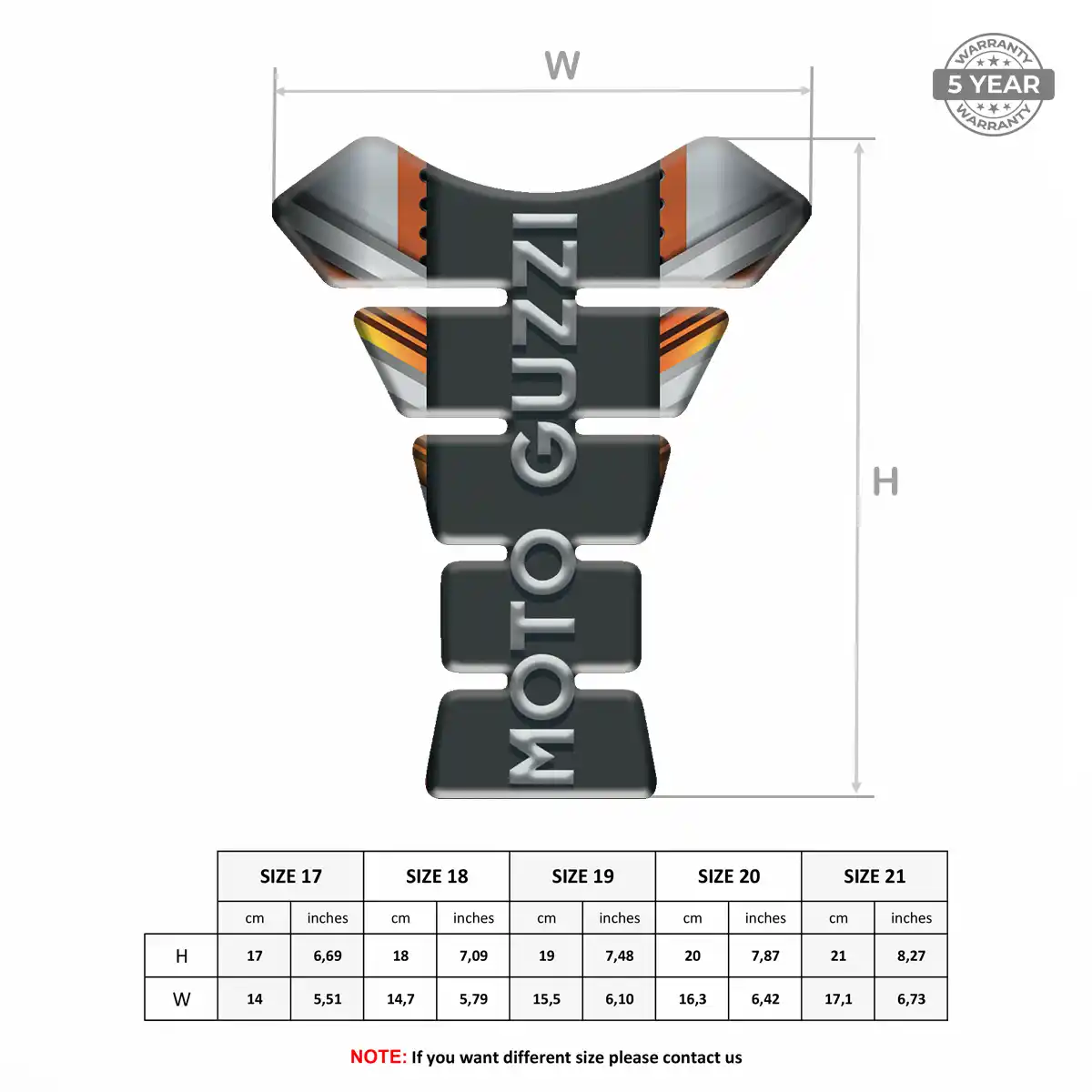 Moto Guzzi Tank Pads Motorbike Superior Craft