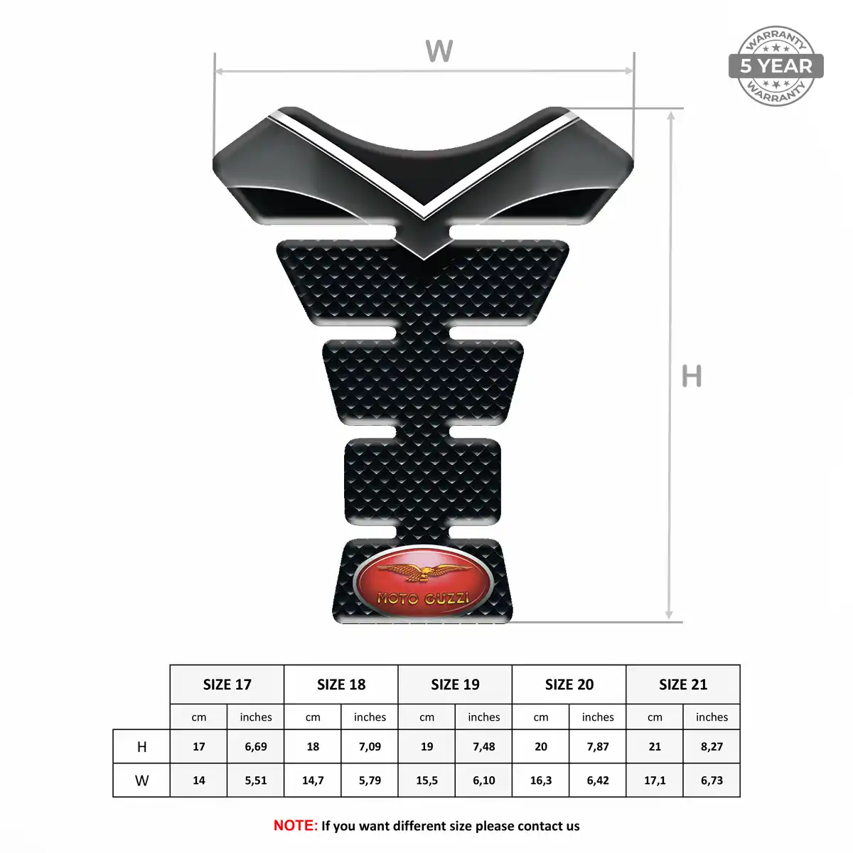 Moto Guzzi Tank Pads Motorcycle Prime Quality