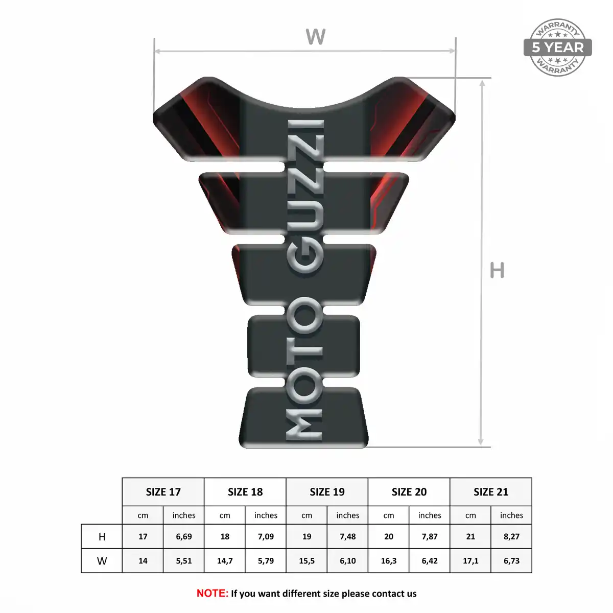 Moto Guzzi Tank Pads Motorcycle Refined Design