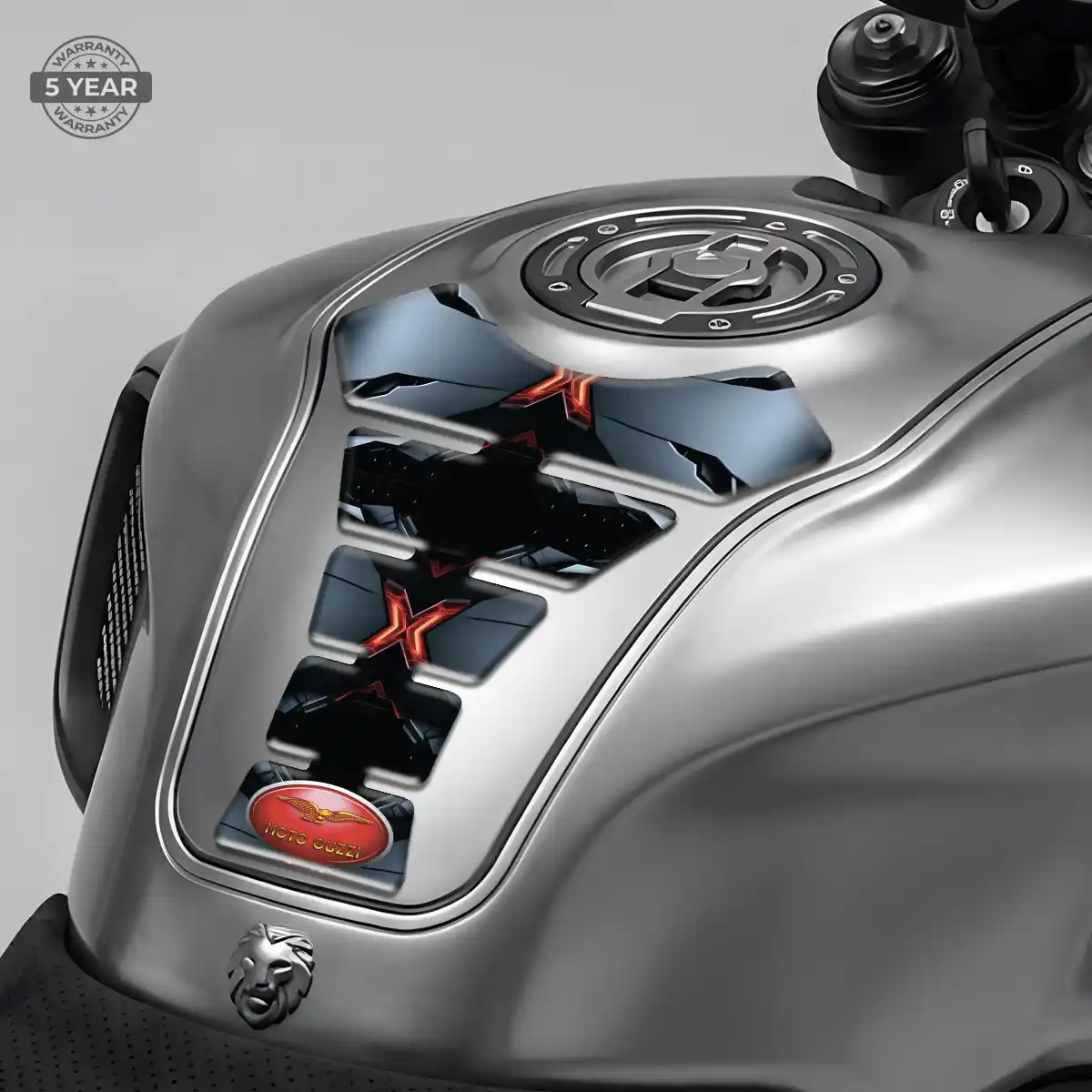 Moto Guzzi Tank Pads Motorcycle Sleek Style