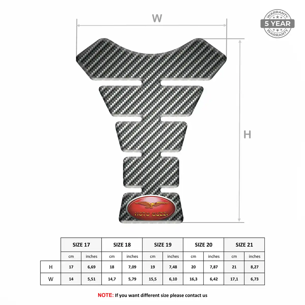 Moto Guzzi Tank Pads Protector Motorbike Prime Quality