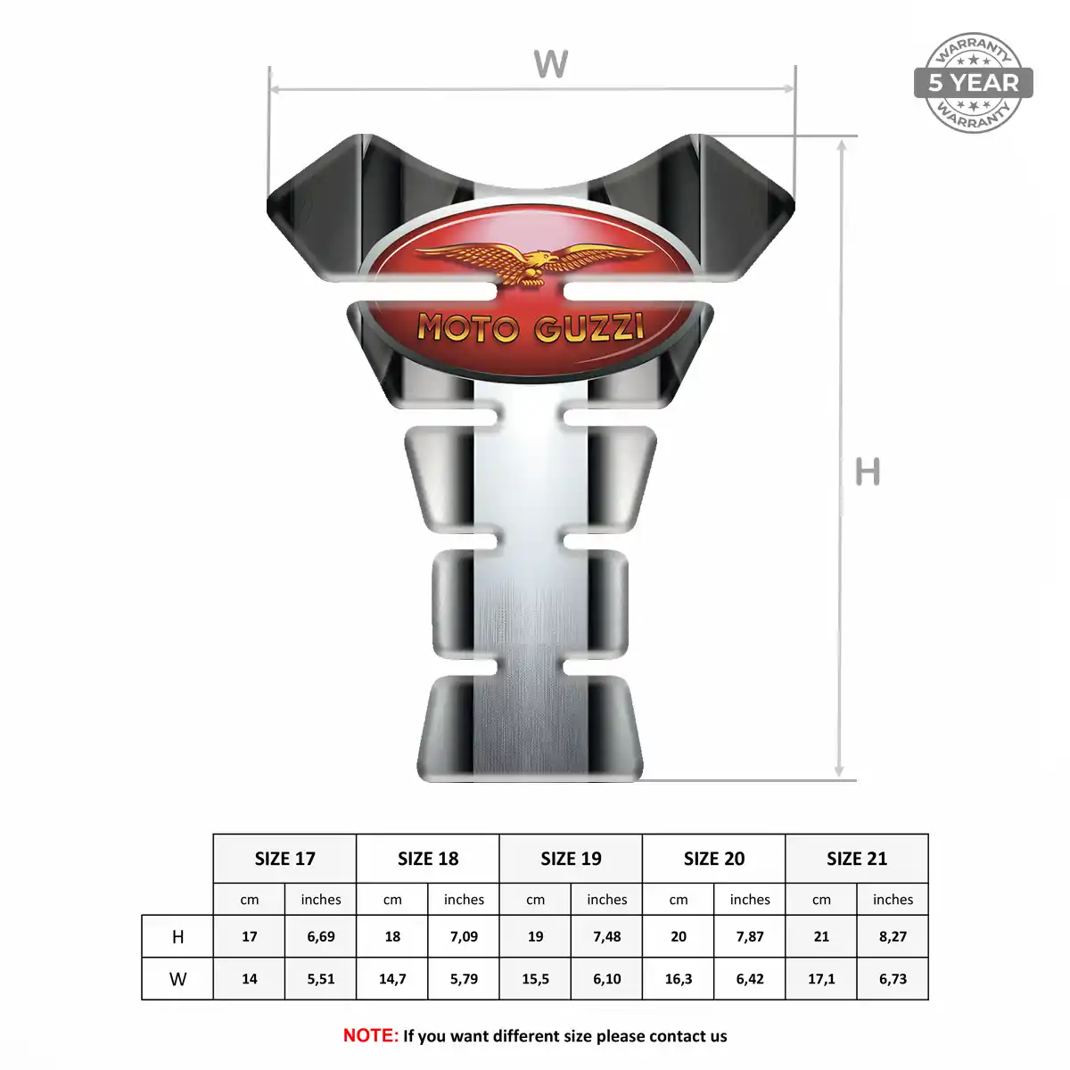 Moto Guzzi Tank Pads Protector Motorbike Superior Craft