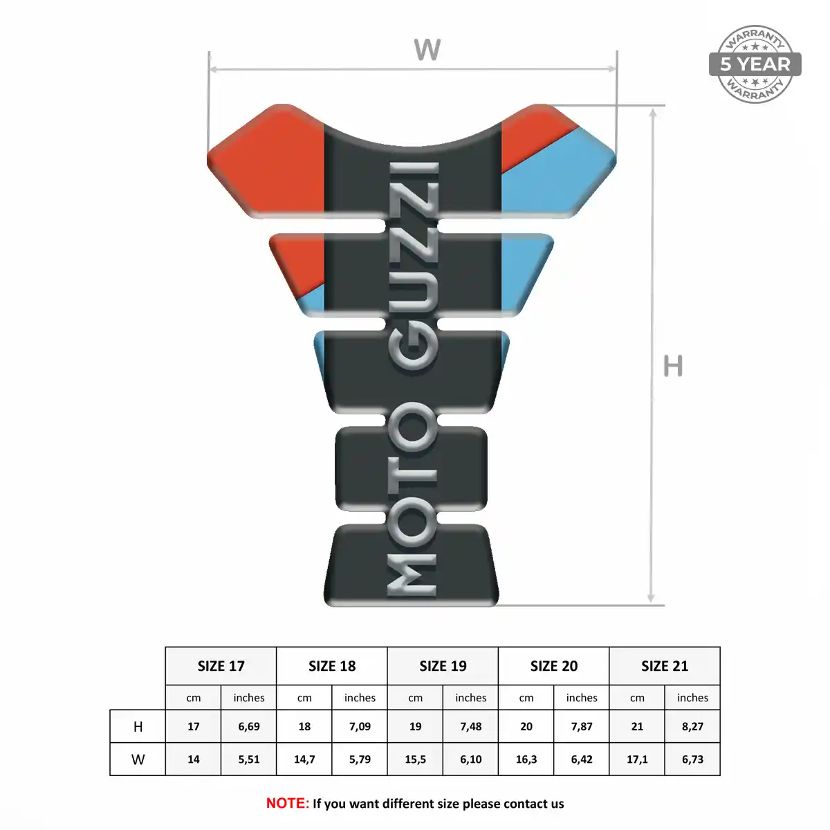 Moto Guzzi Tank Pads Protector Motorcycle Refined Design