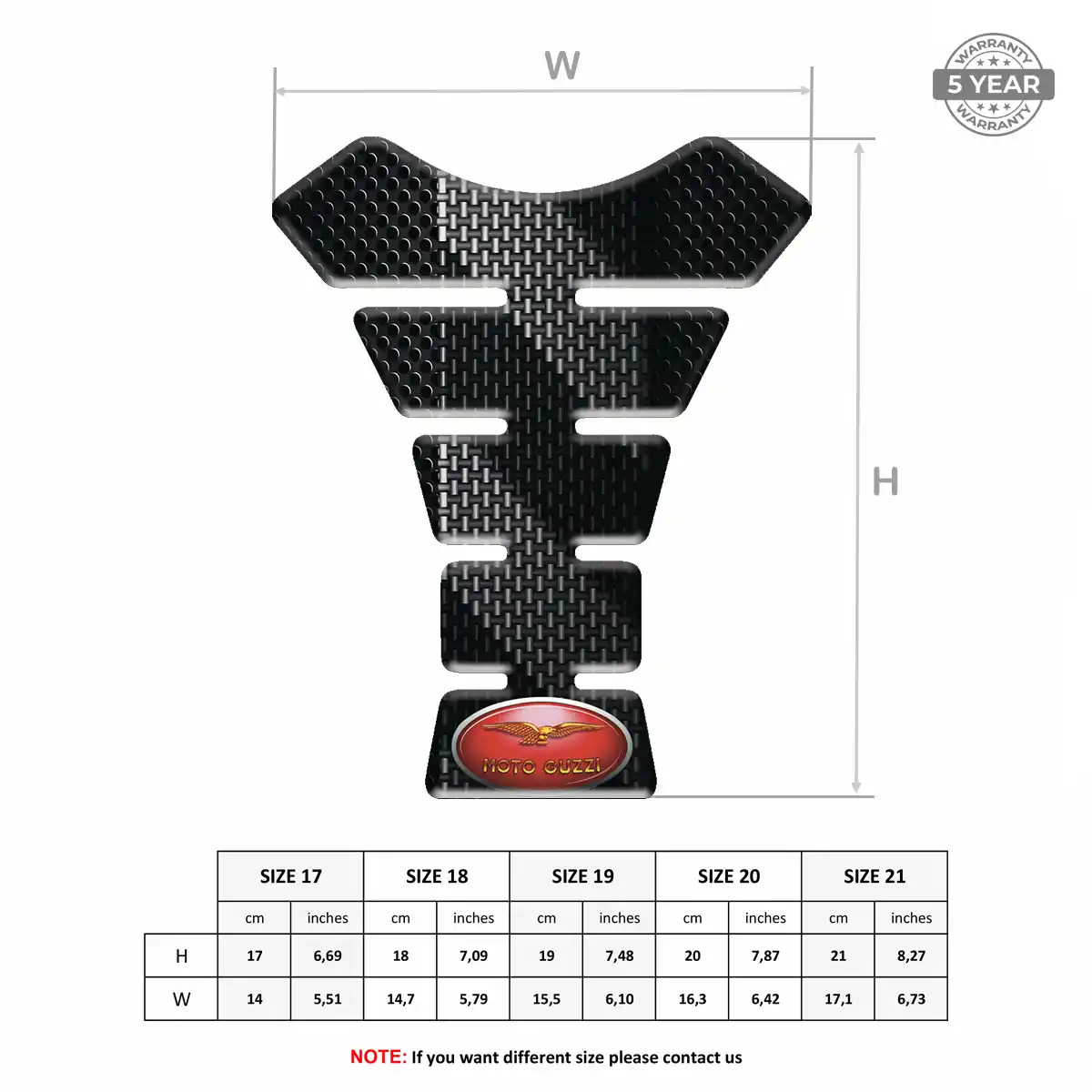 Moto Guzzi Tank Pads Protector Motorcycle Superior Craft