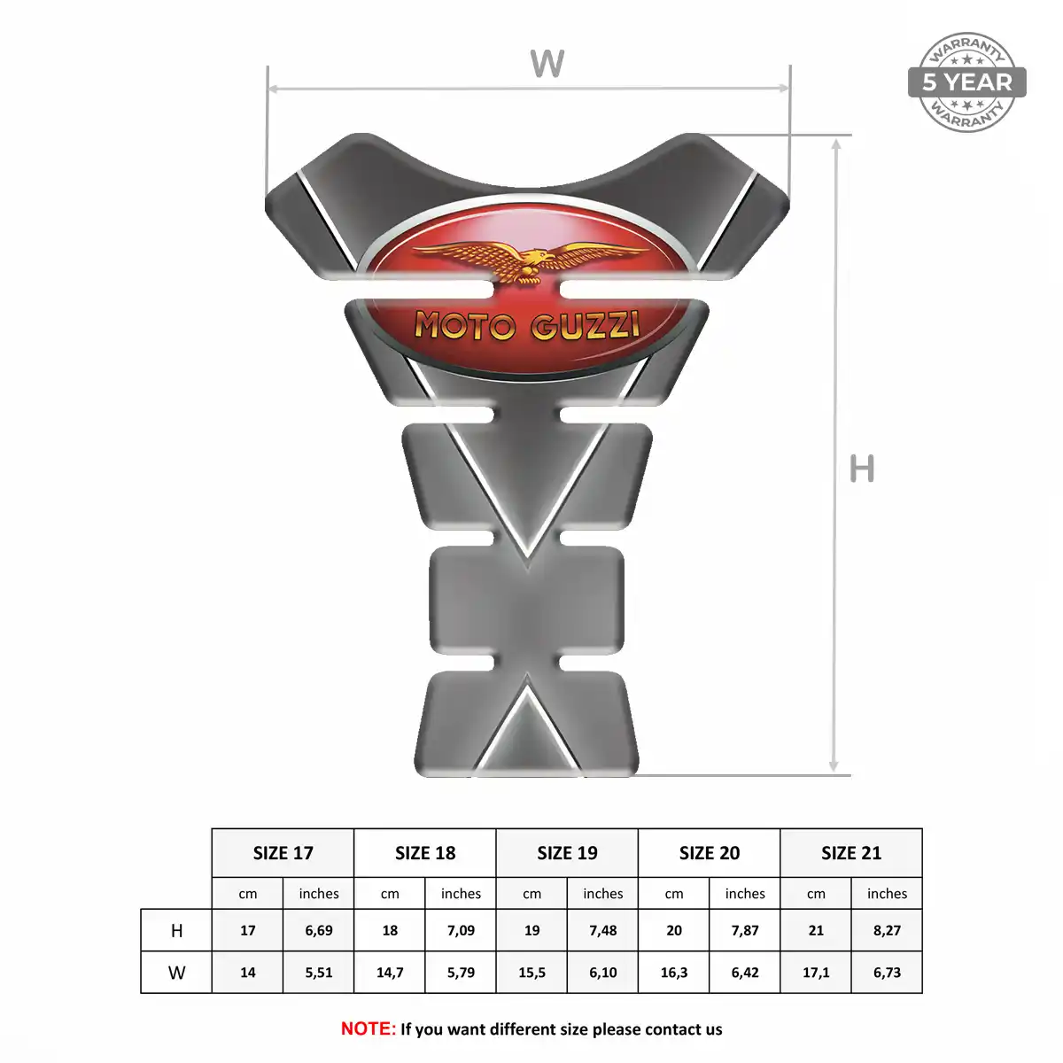 Moto Guzzi Tank Pads Protector Refined Design