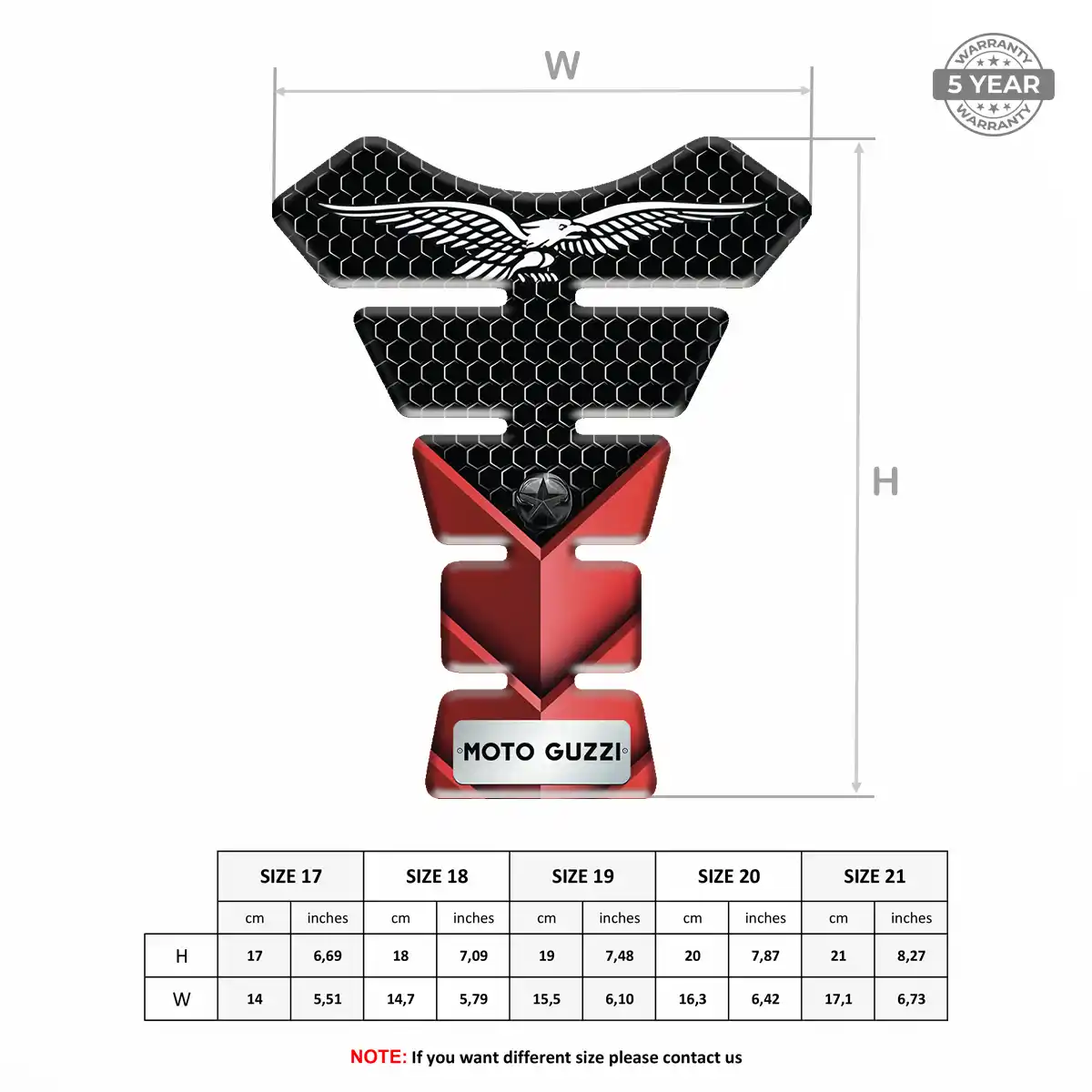 Moto Guzzi Tank Pads Protector Superior Craft