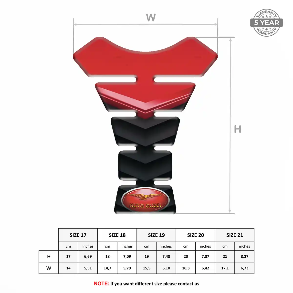Moto Guzzi Tank Pads Refined Design