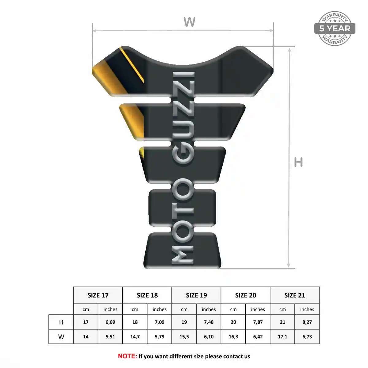 Moto Guzzi Tank Protector Guard Motorbike Superior Craft