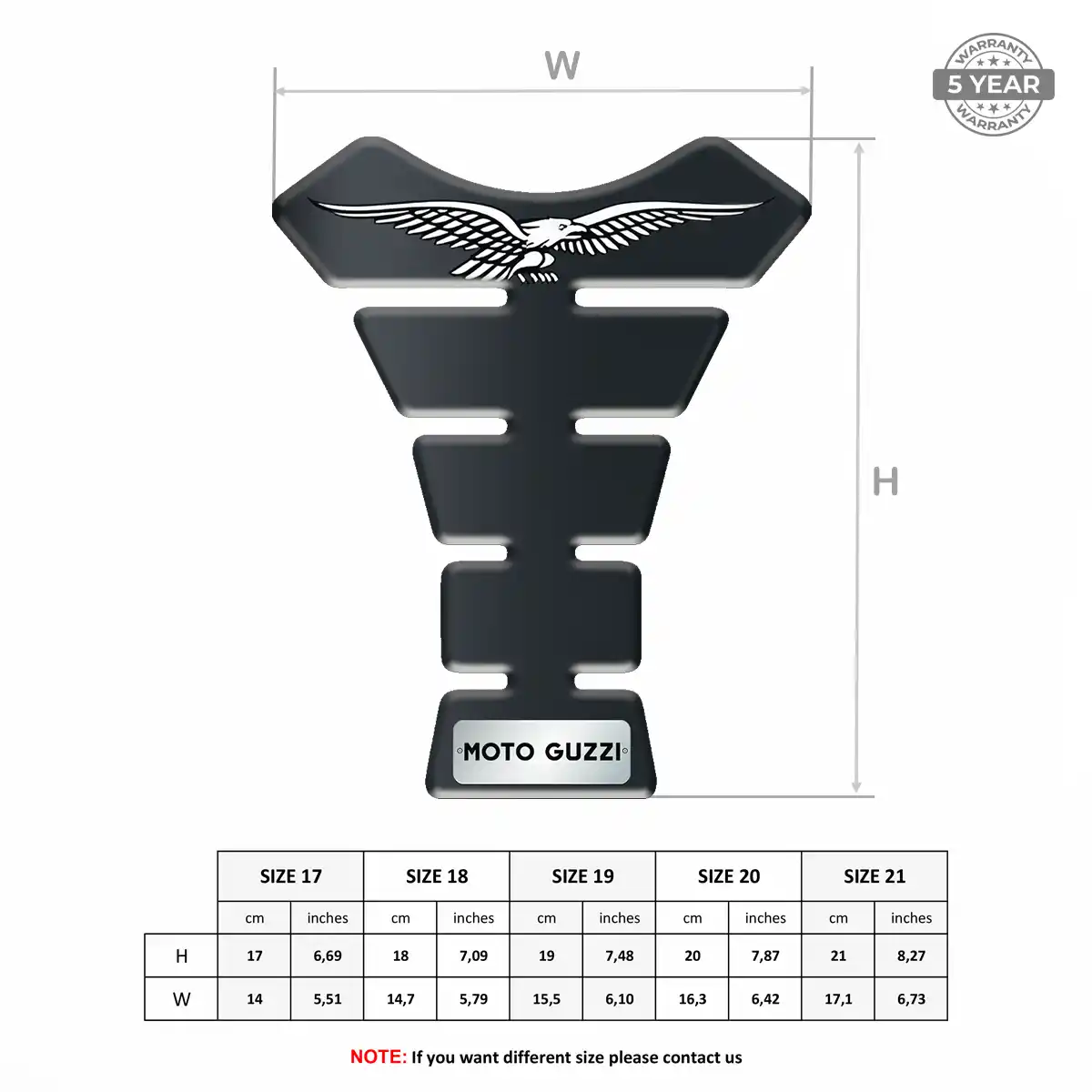 Moto Guzzi Tank Protector Guard Motorcycle Prime Quality