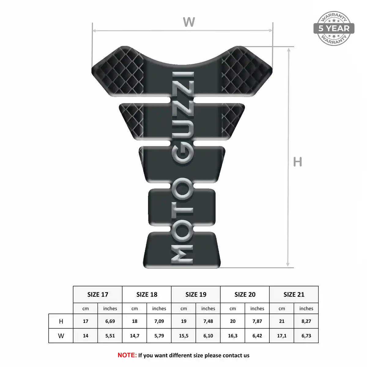 Moto Guzzi Tank Protector Guard Prime Quality