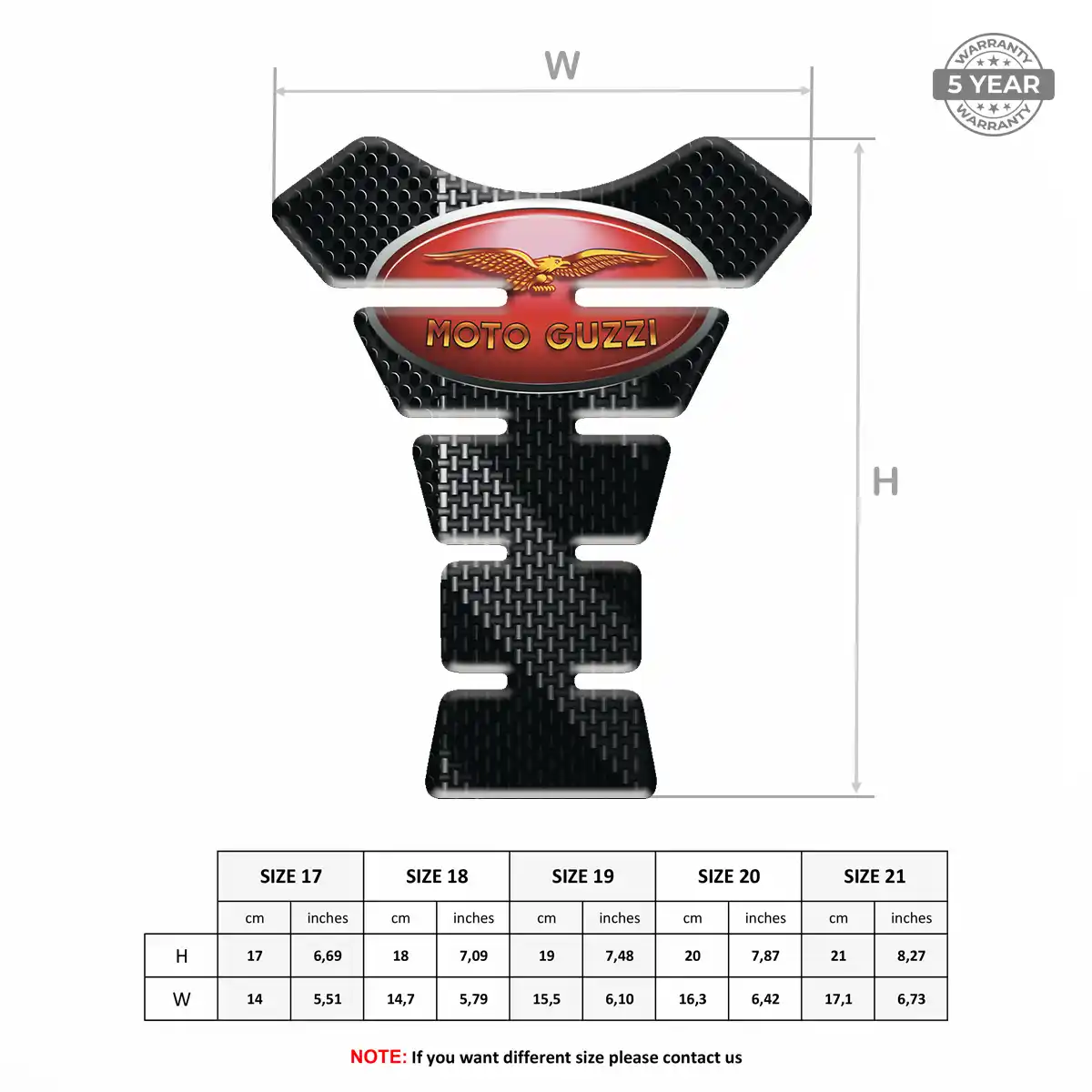 Moto Guzzi Tank Protector Guards Motorbike Prime Quality
