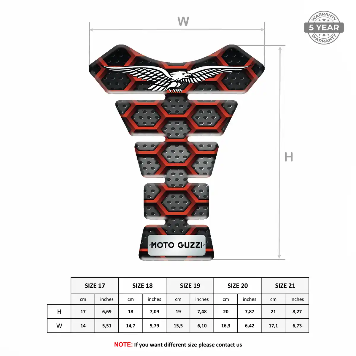 Moto Guzzi Tank Protector Guards Motorbike Refined Design