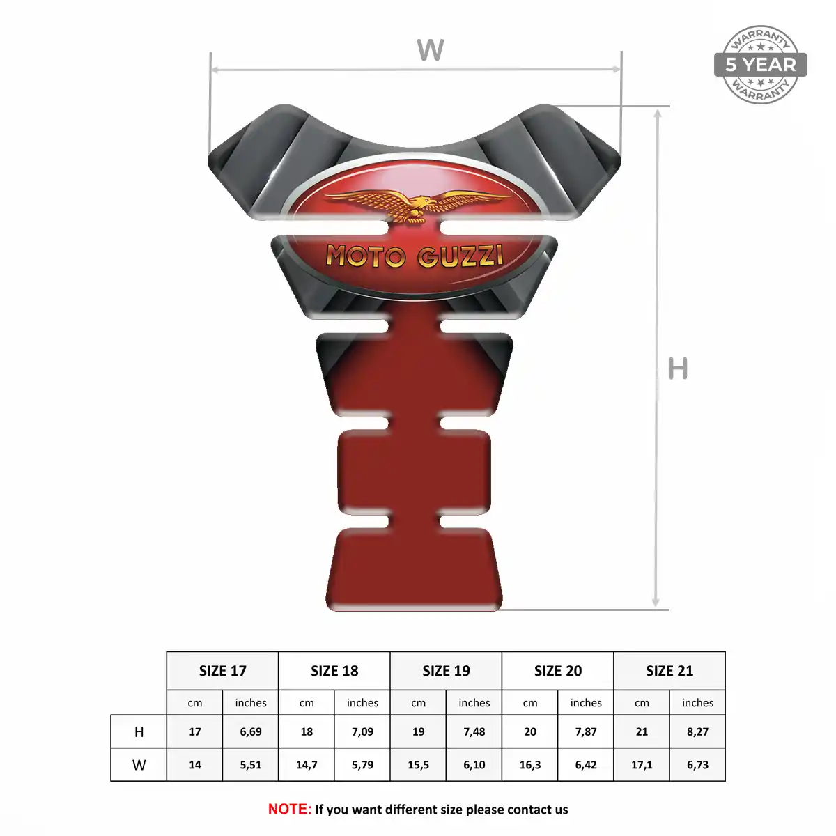 Moto Guzzi Tank Protector Guards Motorbike Superior Craft