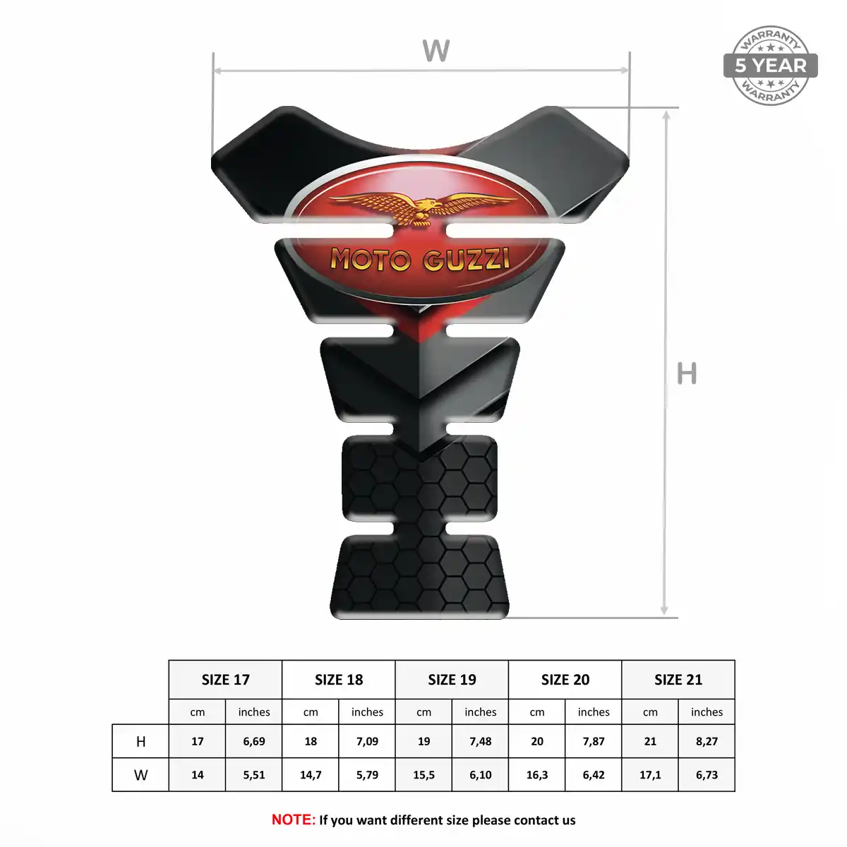 Moto Guzzi Tank Protector Guards Motorcycle Prime Quality