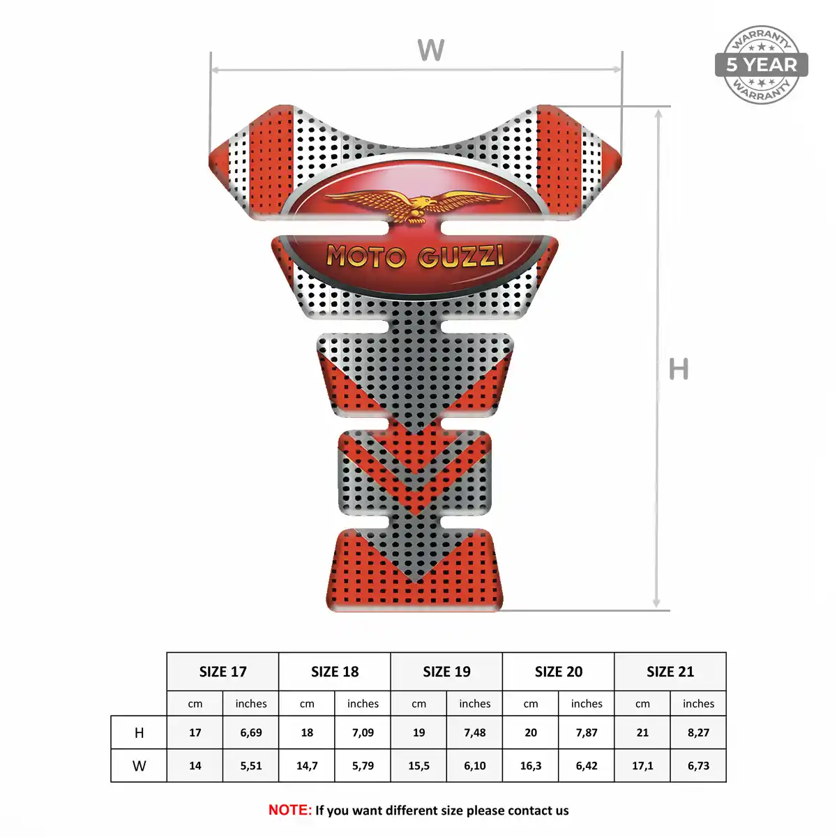 Moto Guzzi Tank Protector Guards Motorcycle Refined Design